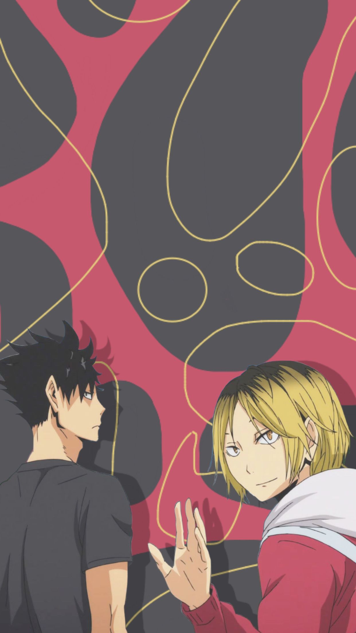 Haikyuu!! kuroo tetsurō and kozume kenma wallpaper aesthetic. Kenma, Anime, Cute drawings