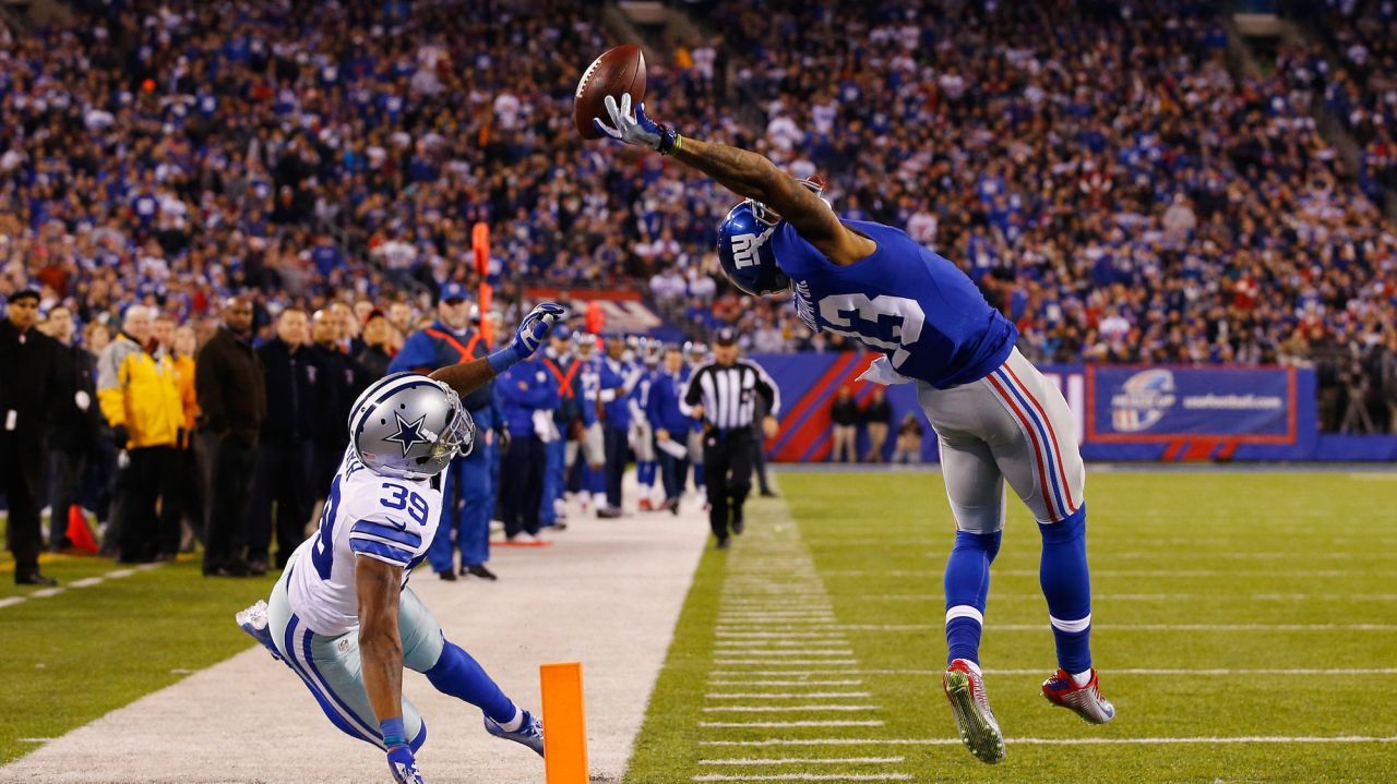 Odell Beckham's One Handed Technique Is Catching On Around Football