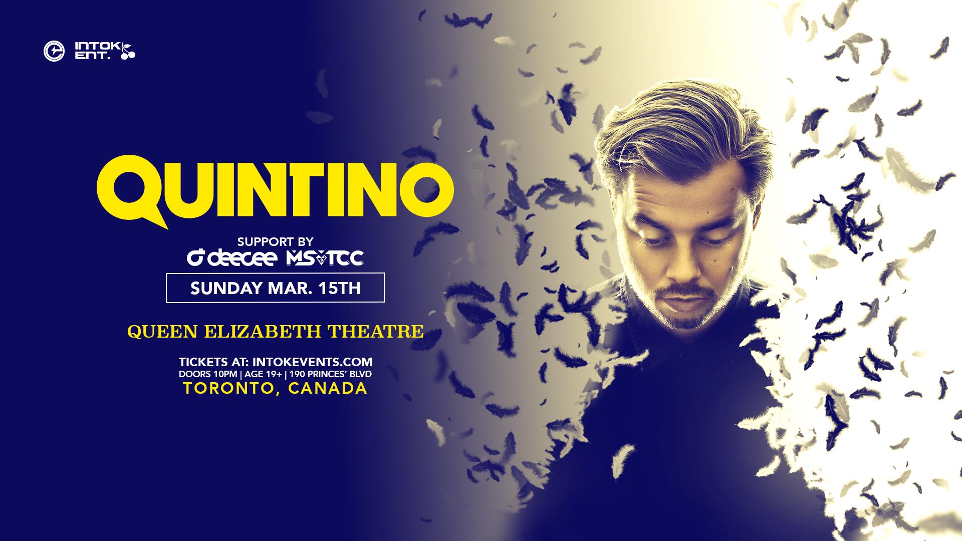 Quintino 100 DJ [EVENT GUIDE]. Find Ticket & Lineup Info