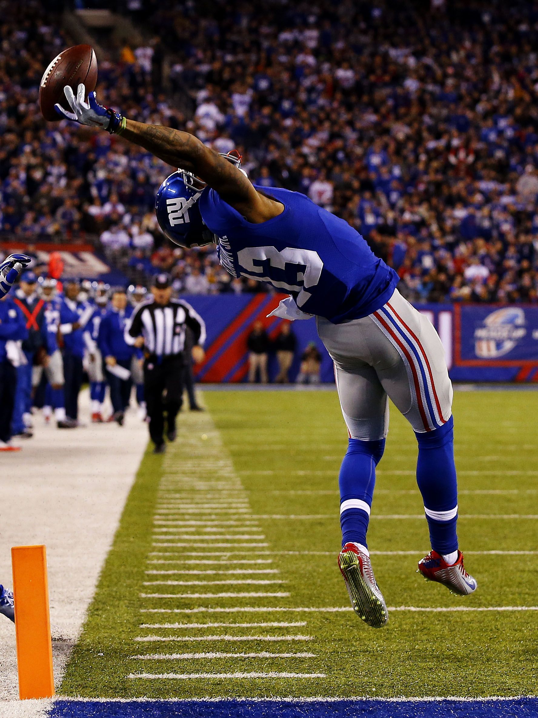 If you haven&;t seen Odell Beckham Jr.&;s insane catch by now, watch it here, but also check out these photo fro. Beckham jr, Odell beckham jr, Nfl history