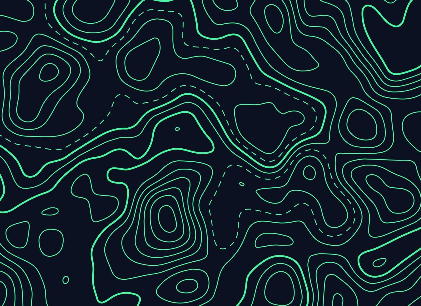 dark background with green topographic contour map. Topographic map art, Contour map, Map art