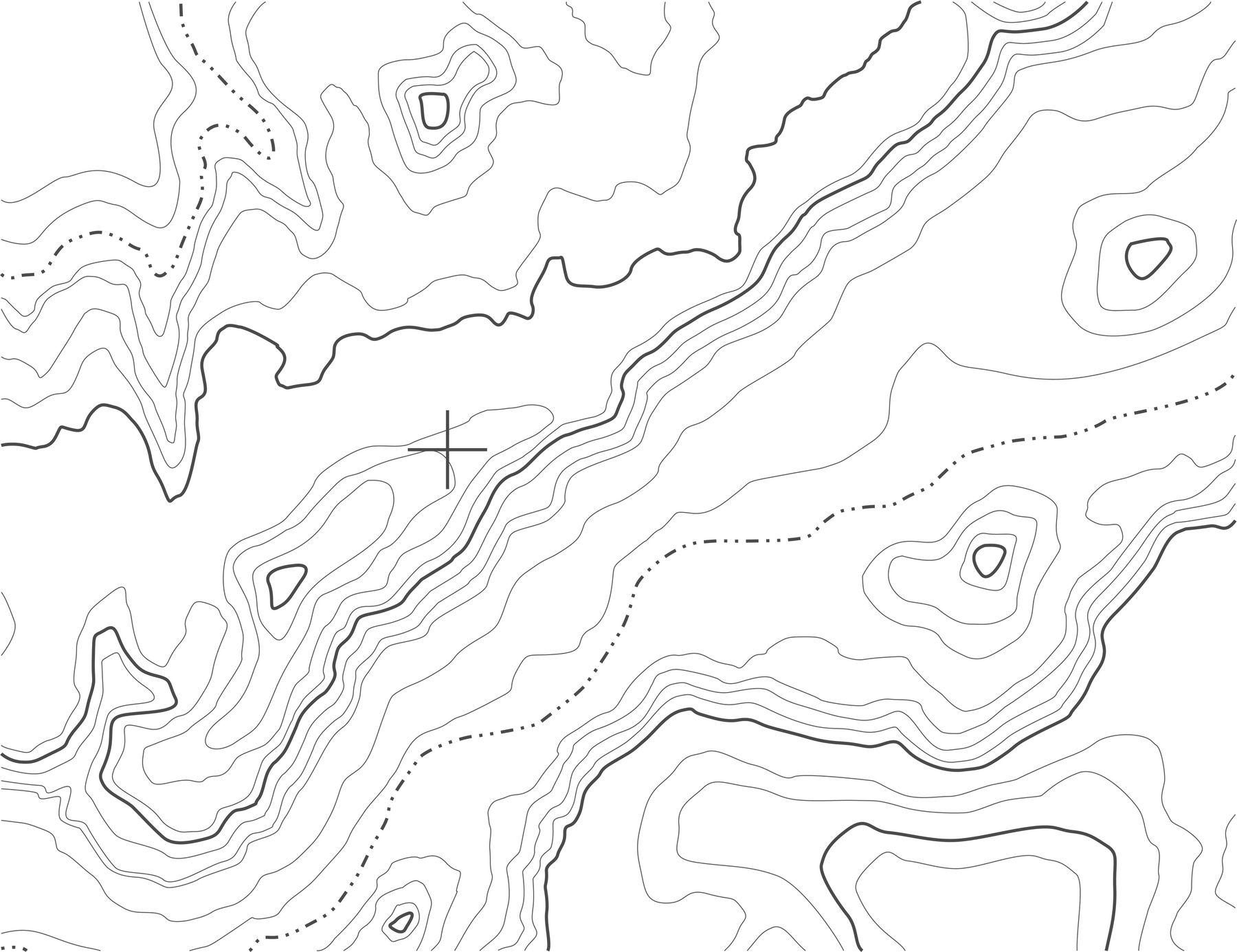 White Topographic Map Wallpaper. Mountain and Ocean Terrain Mural