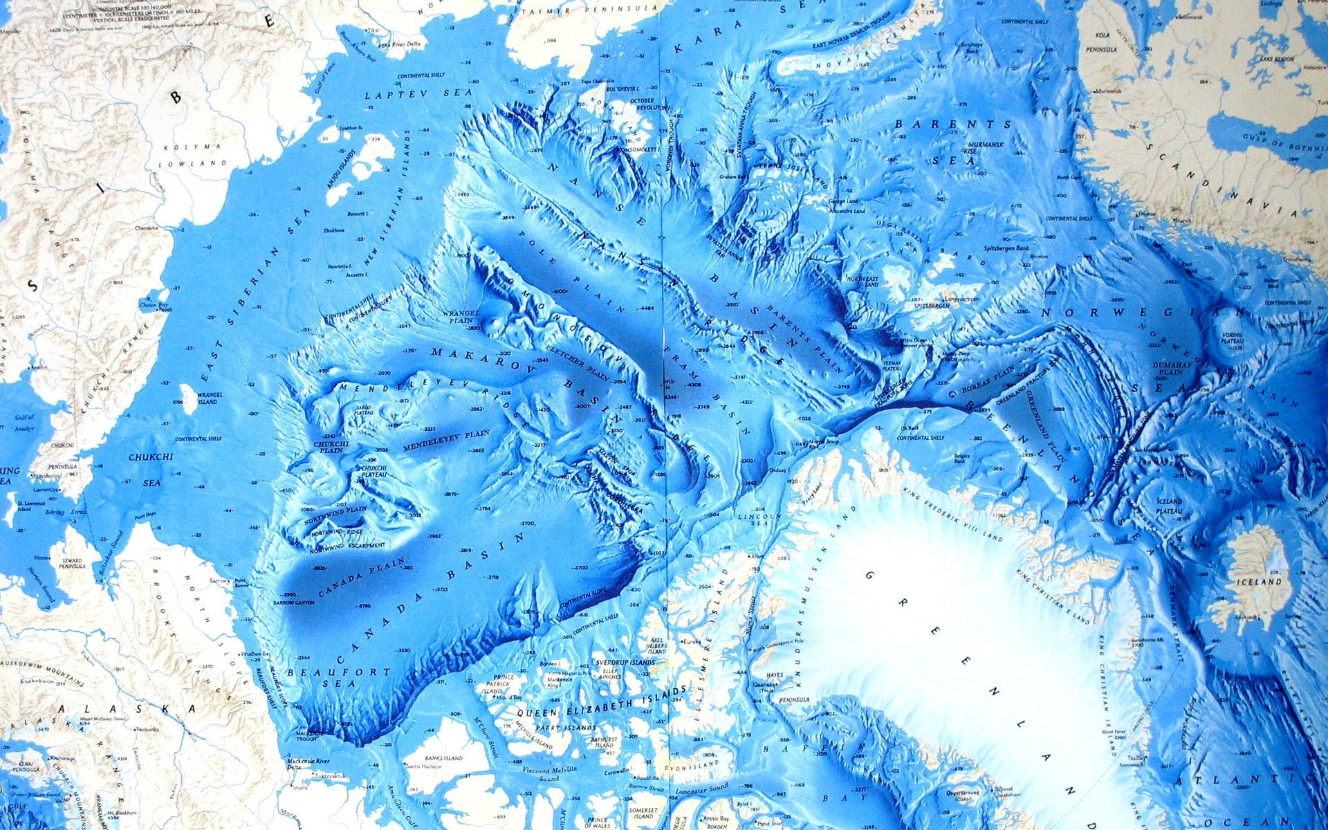 Topography of the Arctic Ocean