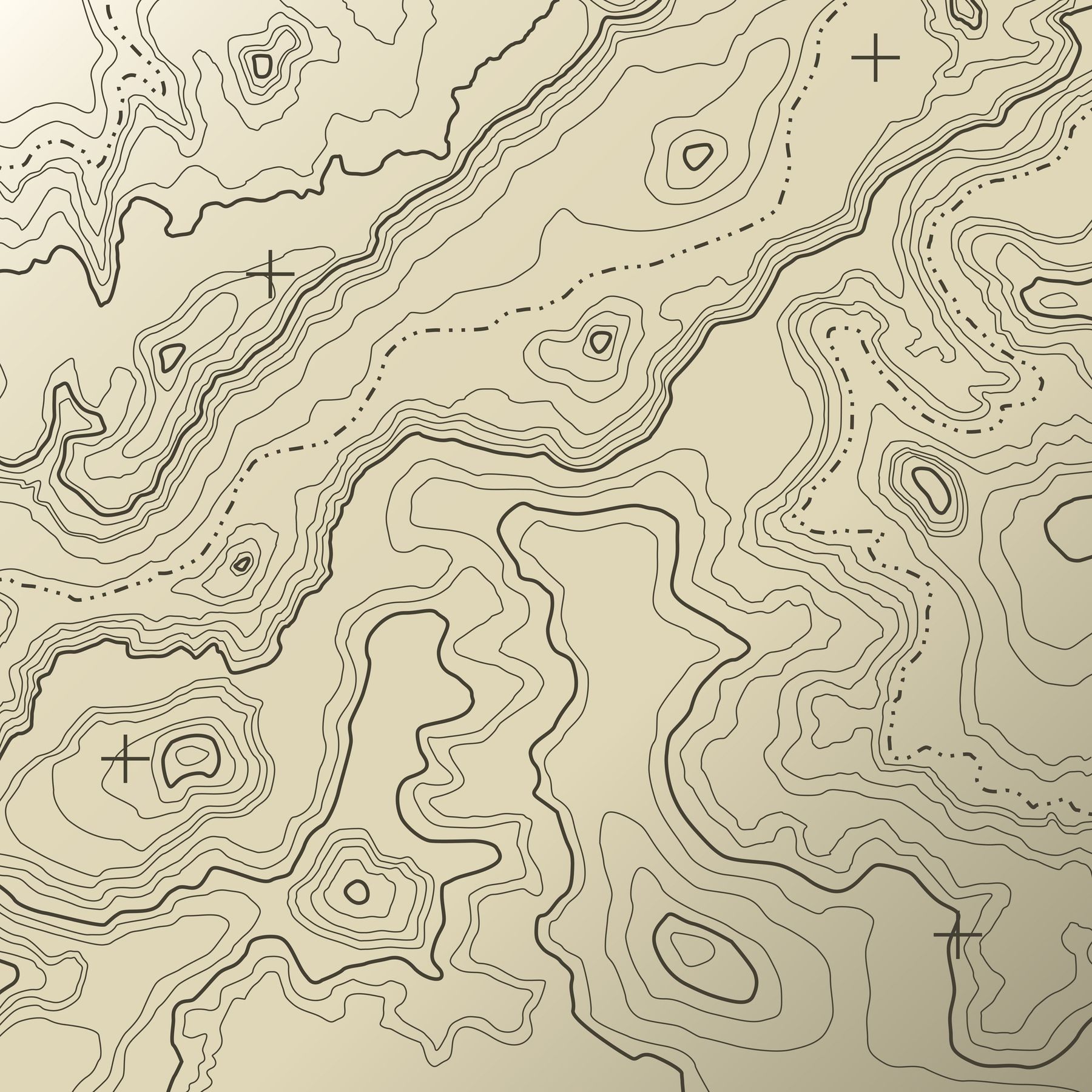 Buy Topographical map wall mural US shipping at Happywall.com