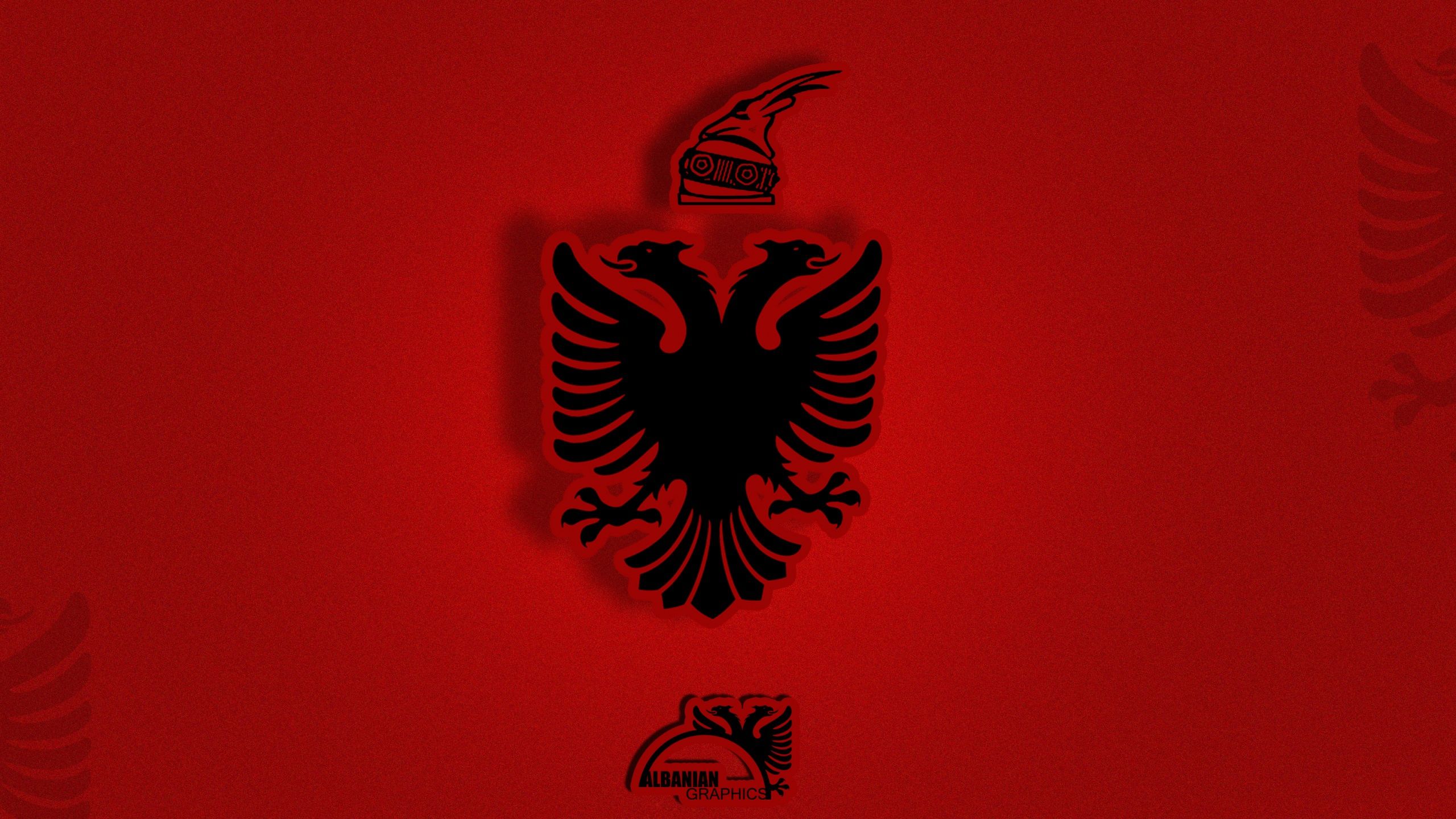 HD Albanian Flag Wallpaper
