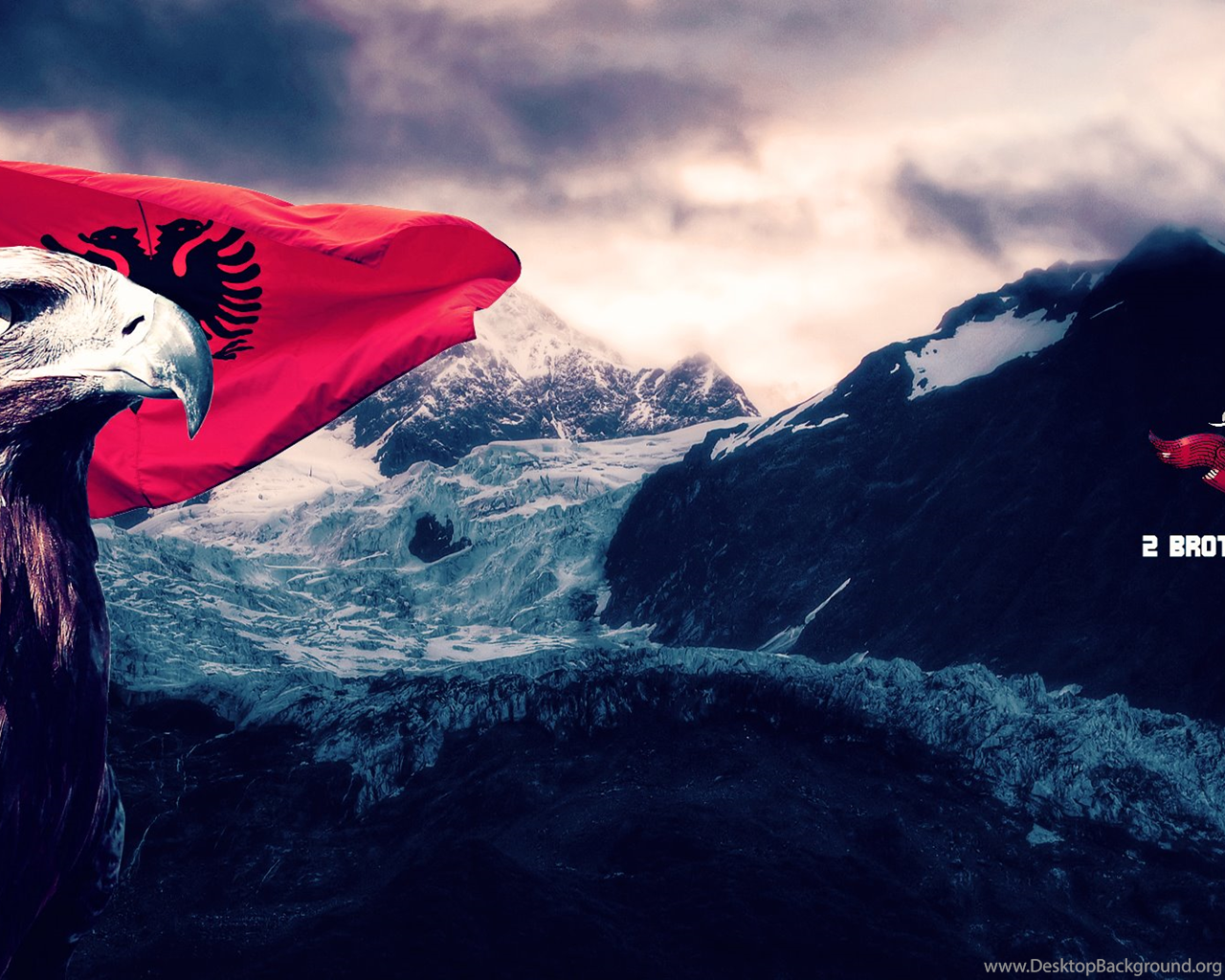 Albanian Flag Wallpaper Desktop Background