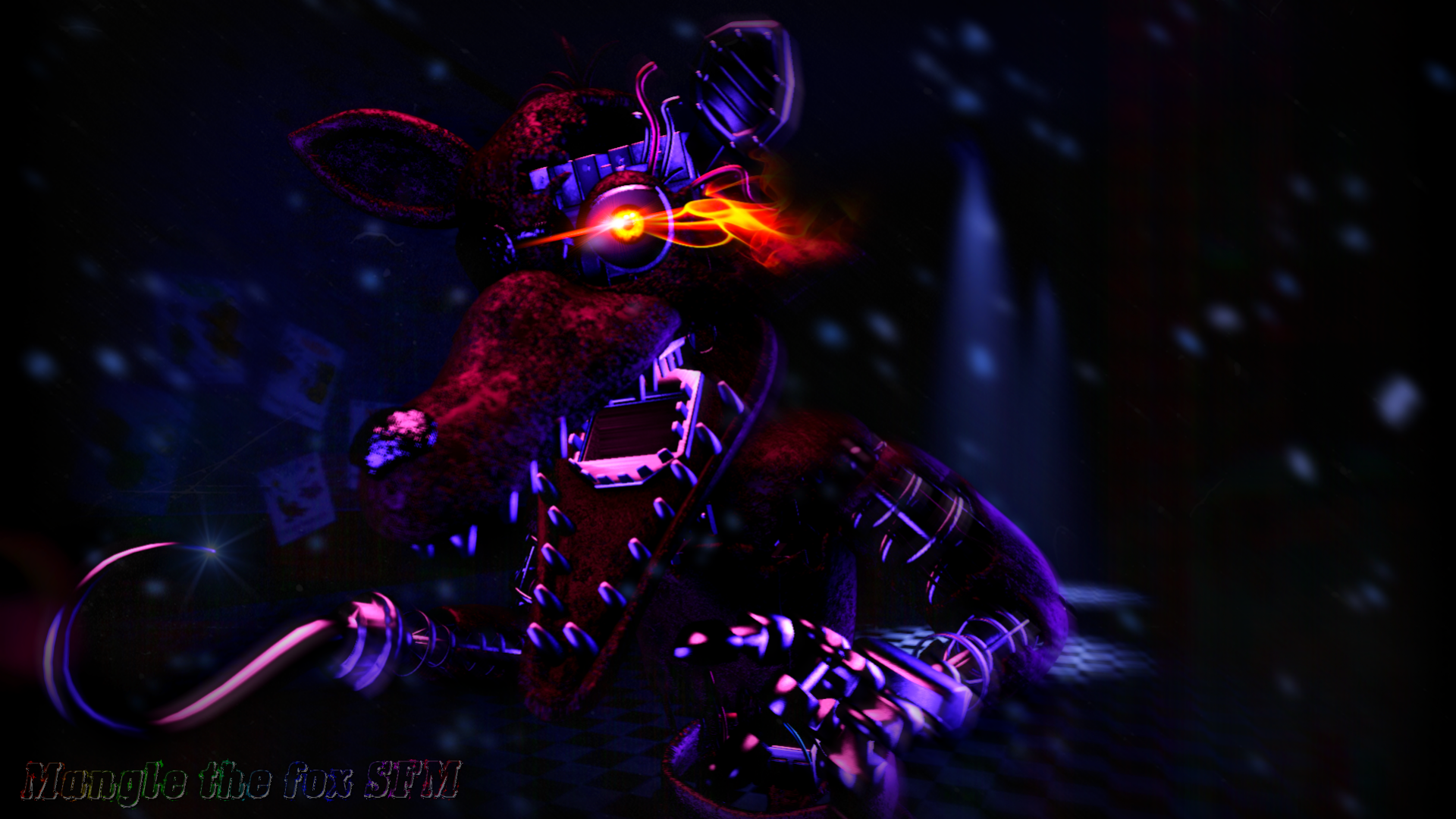 Download Fnaf Withered Foxy In Windows Wallpaper