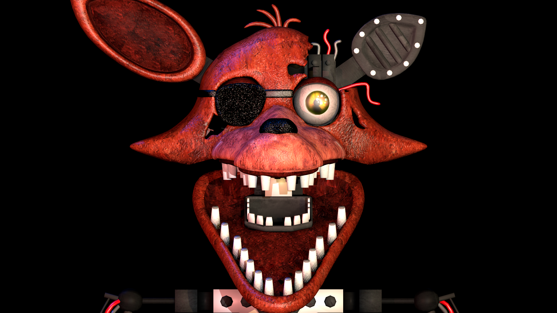 Download Fnaf Withered Foxy In Windows Wallpaper