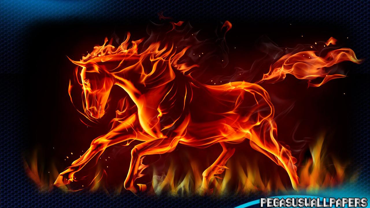 Horse Fire Wallpaper for Android