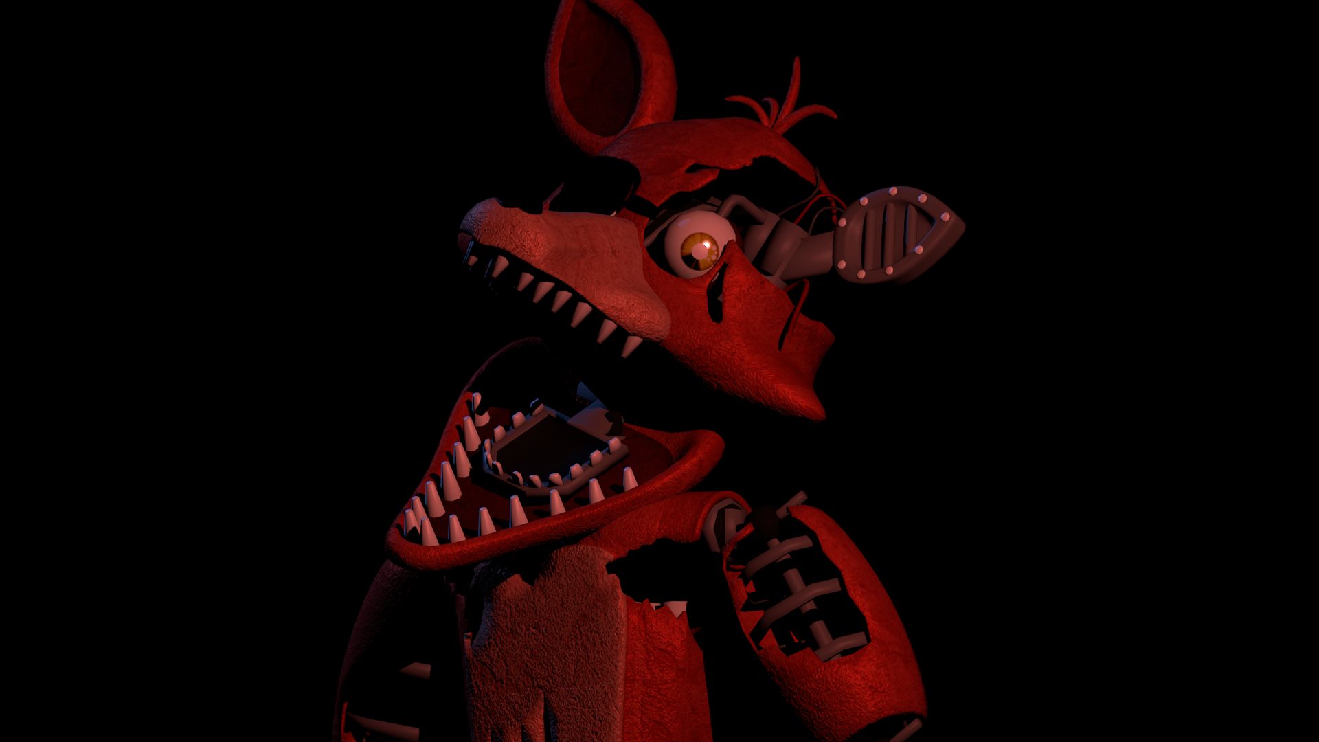 FNAF SFM] Withered Foxy Jumpscare [REMAKE] 