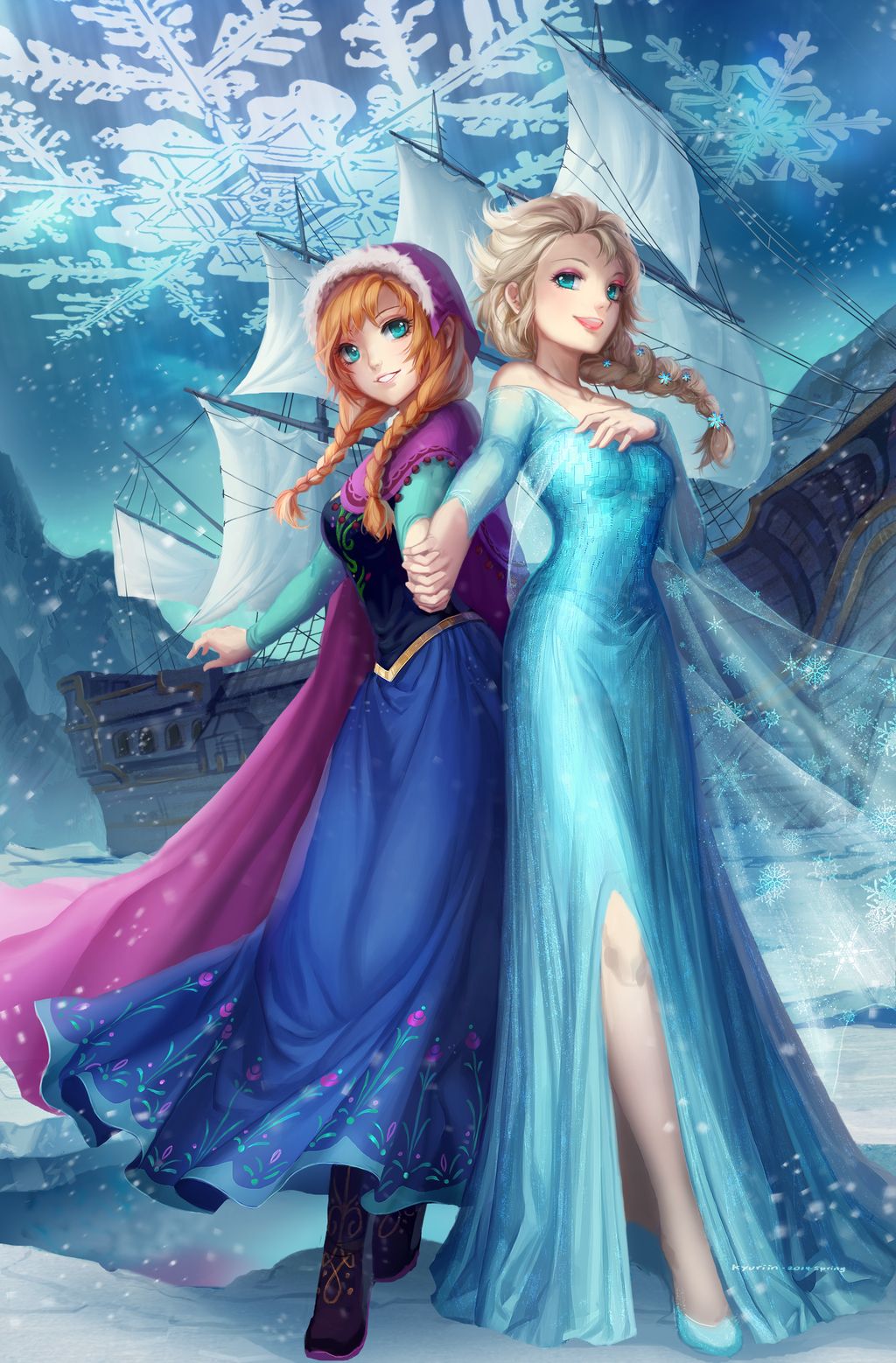 Elsa Anime Wallpapers - Wallpaper Cave