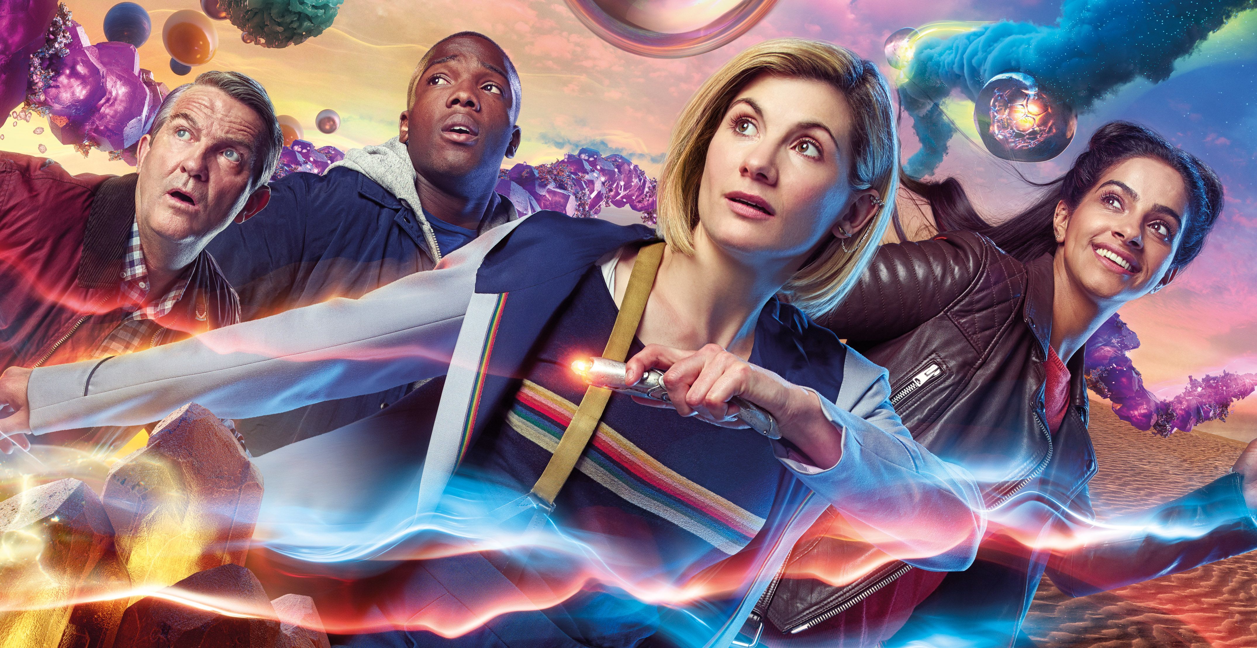 Wallpaper Doctor Who, Season 11, Bradley Walsh, Jodie Whittaker, Tosin Cole, TV Series / Editor's Picks,. Wallpaper for iPhone, Android, Mobile and Desktop