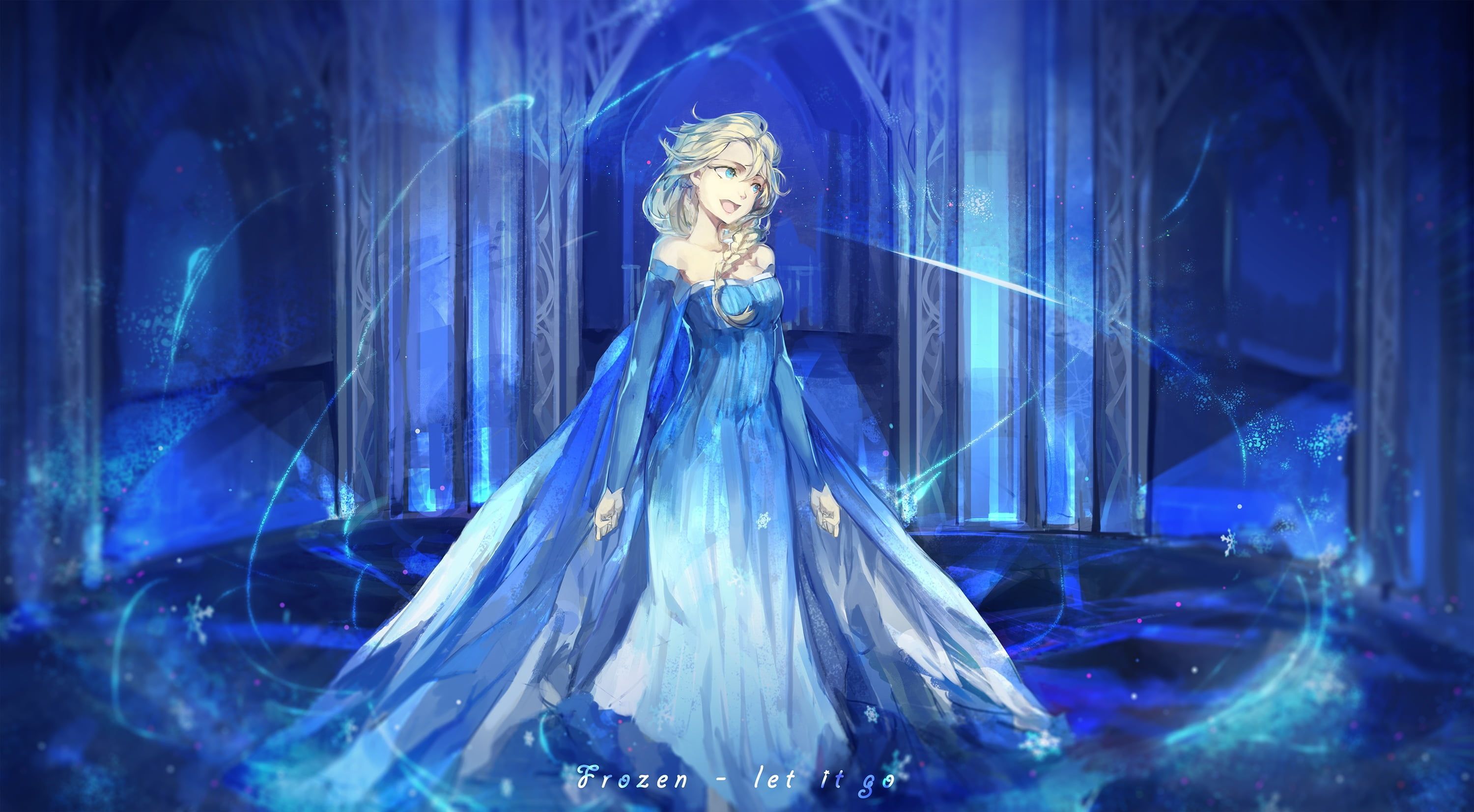 Disney Elsa anime wallpaper Frozen (movie) Princess Elsa animated movies #artwork #anime anime girls blue eyes #blue #blond. Elsa anime, Disney elsa, Frozen movie
