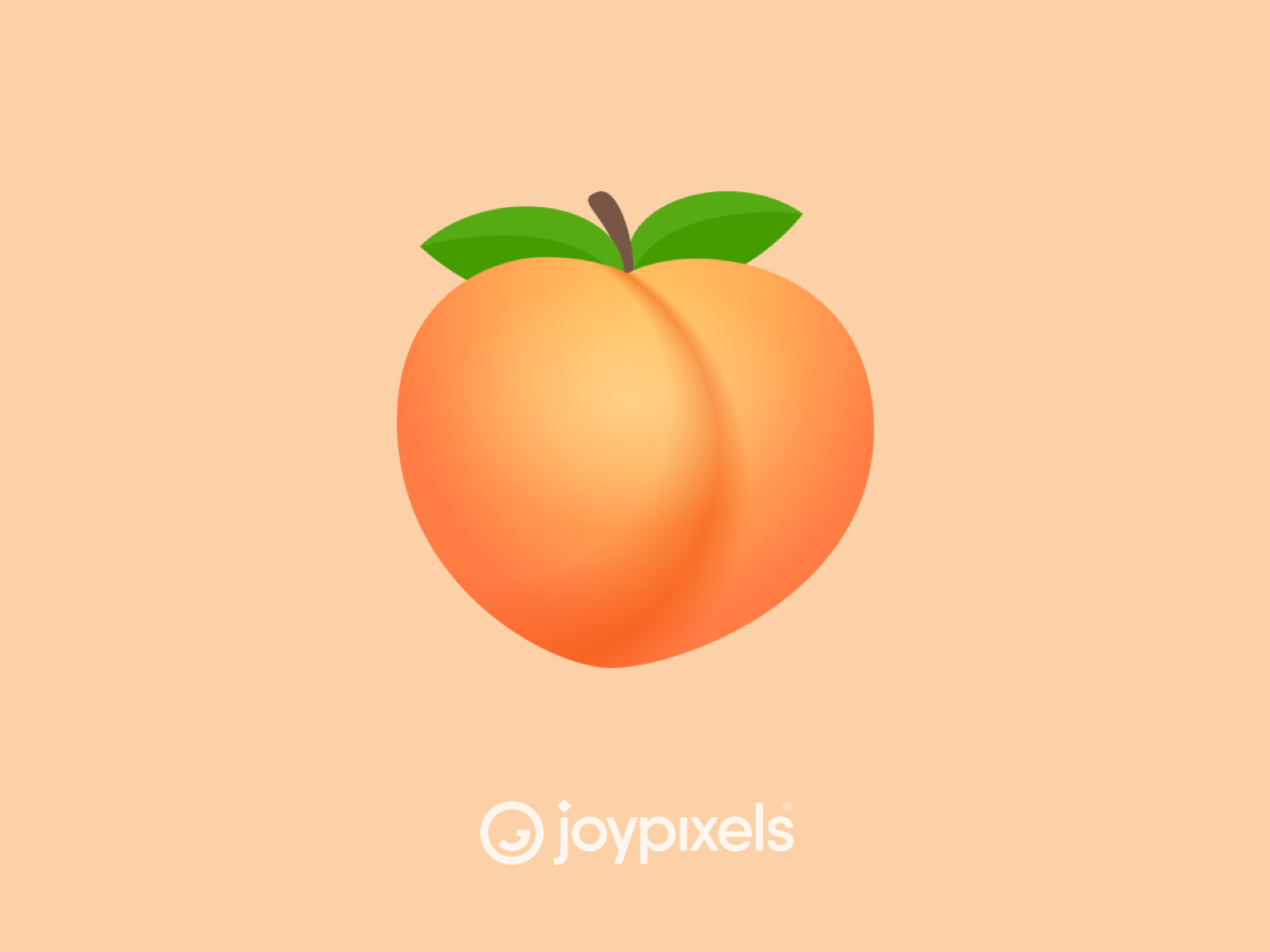 The JoyPixels Peach Emoji 5.5