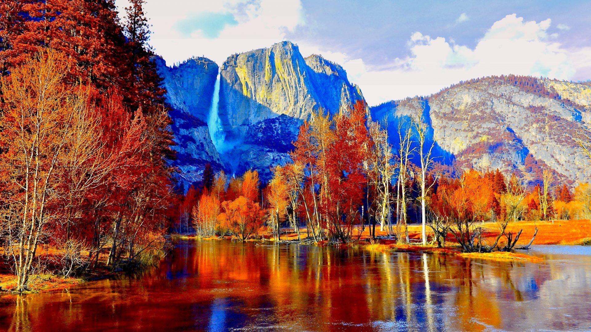 Image result for yosemite falls autumn photo. Fall landscape photography, Yosemite view, Fall wallpaper