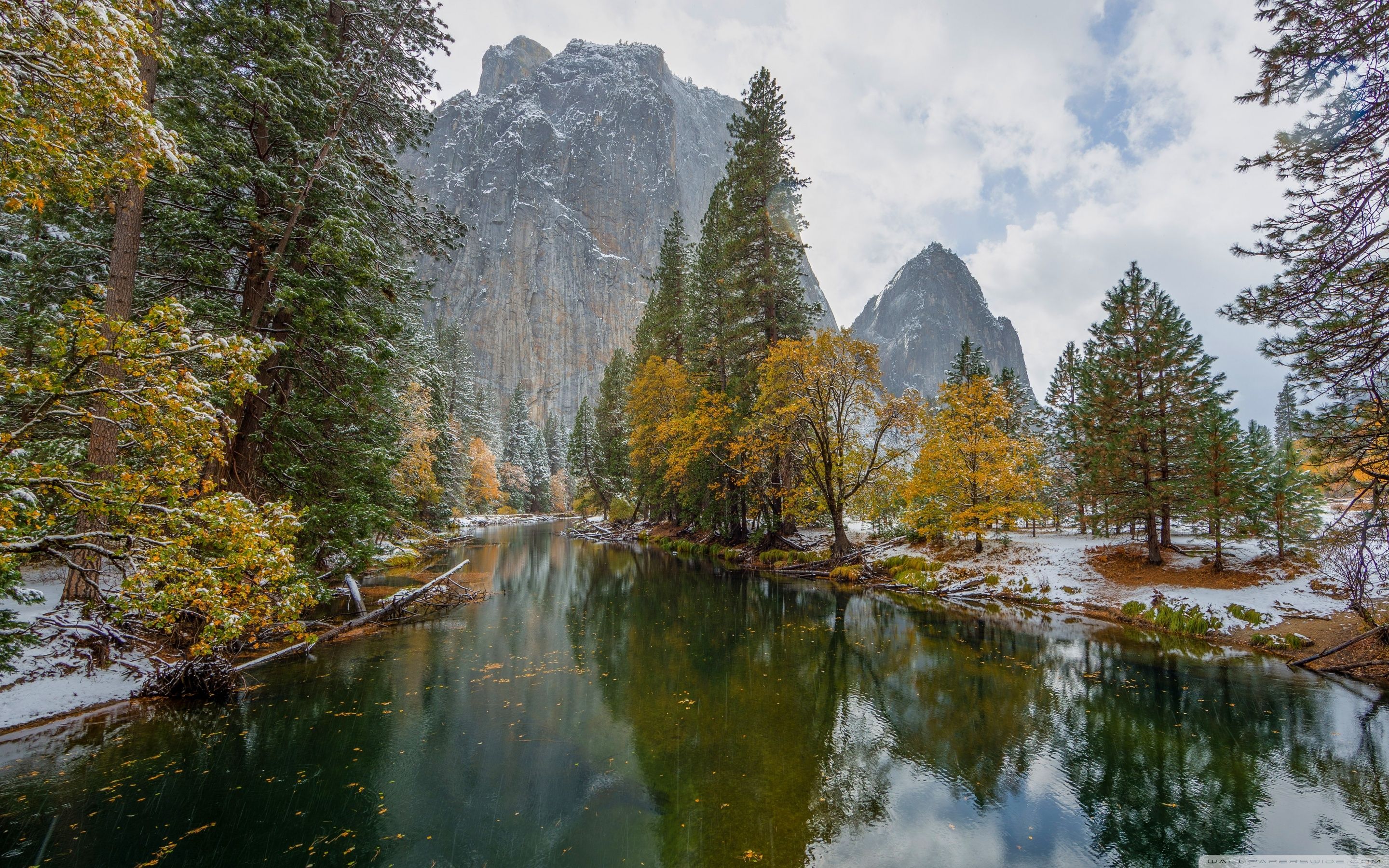 Yosemite National Park Yellow Trees Ultra HD Desktop Background Wallpaper for 4K UHD TV, Widescreen & UltraWide Desktop & Laptop, Multi Display, Dual Monitor, Tablet