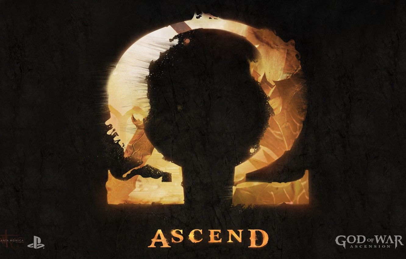 Wallpaper logo, game, Playstation 3, demigod, soldier, Kratos, God of War, general, omega, captain, hero, spartan, warrior, Santa Monica, god, sugoi image for desktop, section игры