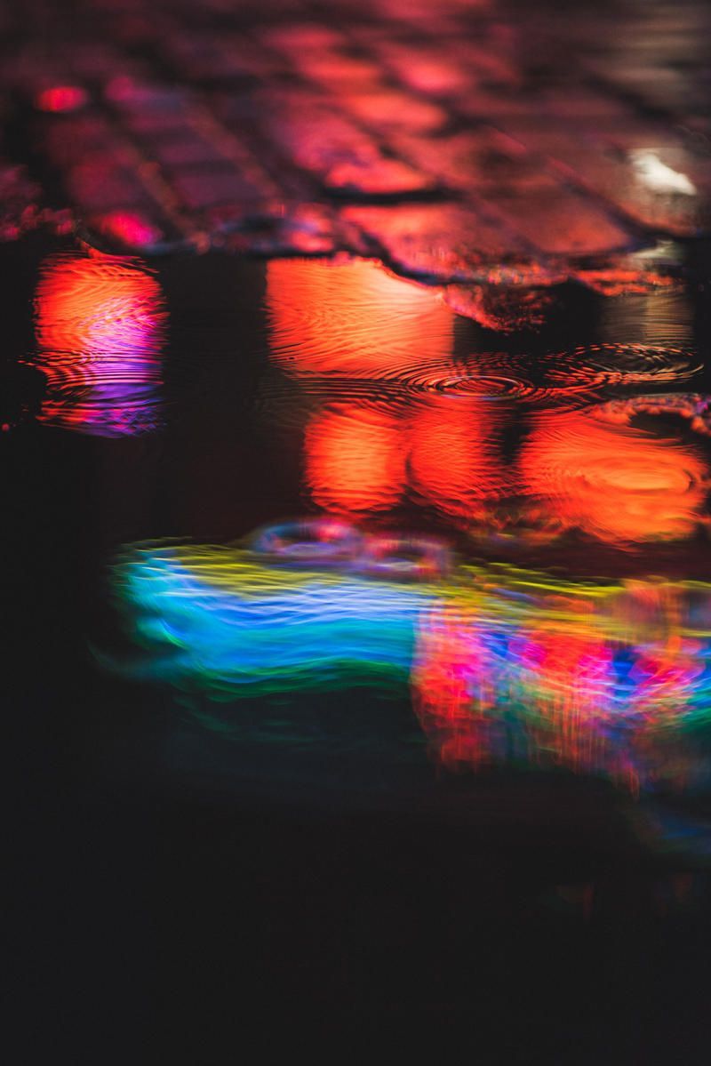 Street, Puddle and Reflection HD Photo Download. iPhone wallpaper photography, Neon wallpaper, iPhone wallpaper