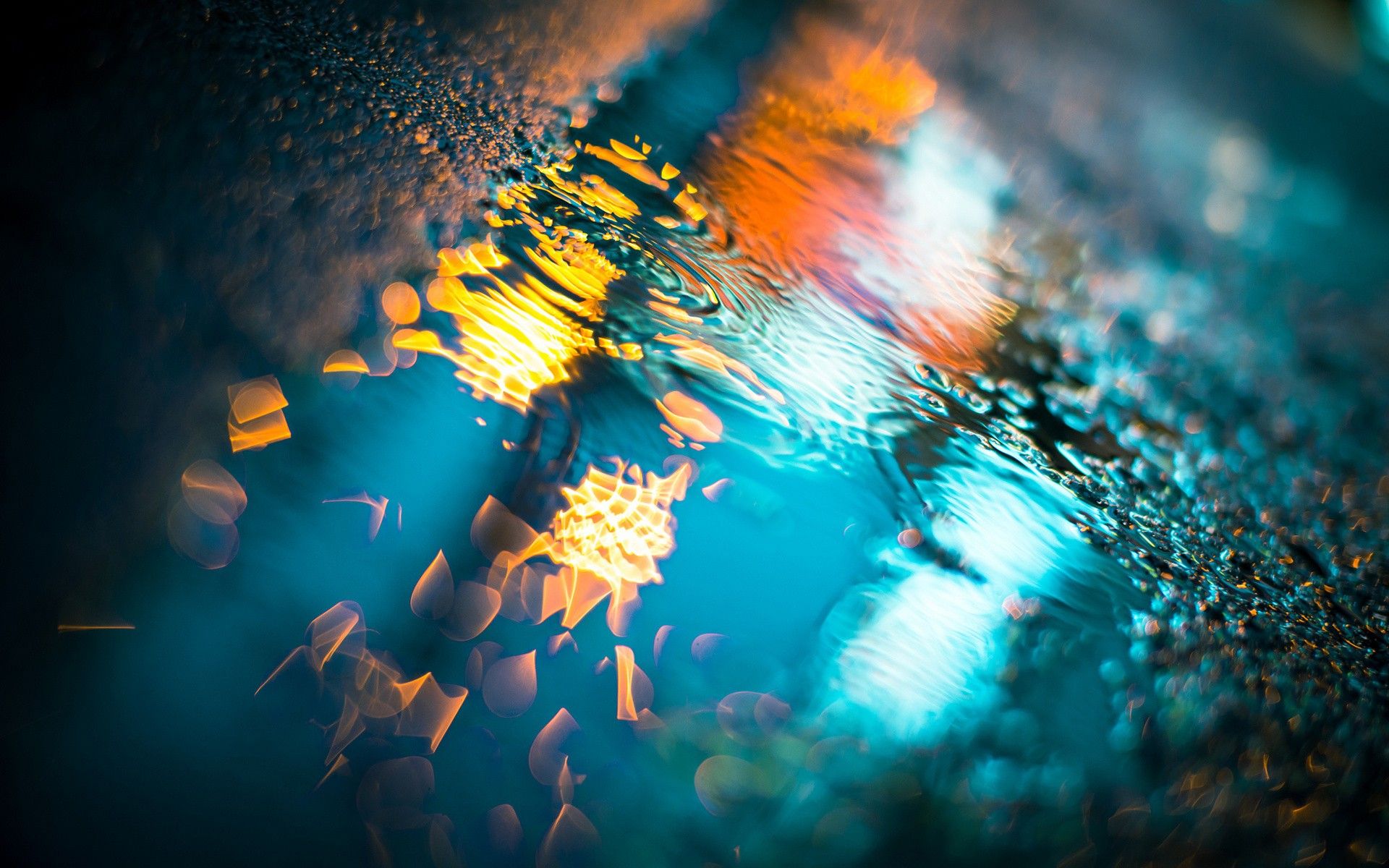 #water, #pavements, #colorful, #bokeh, #reflection, #photography, #ground, #puddle, wallpaper. Mocah.org HD Desktop Wallpaper