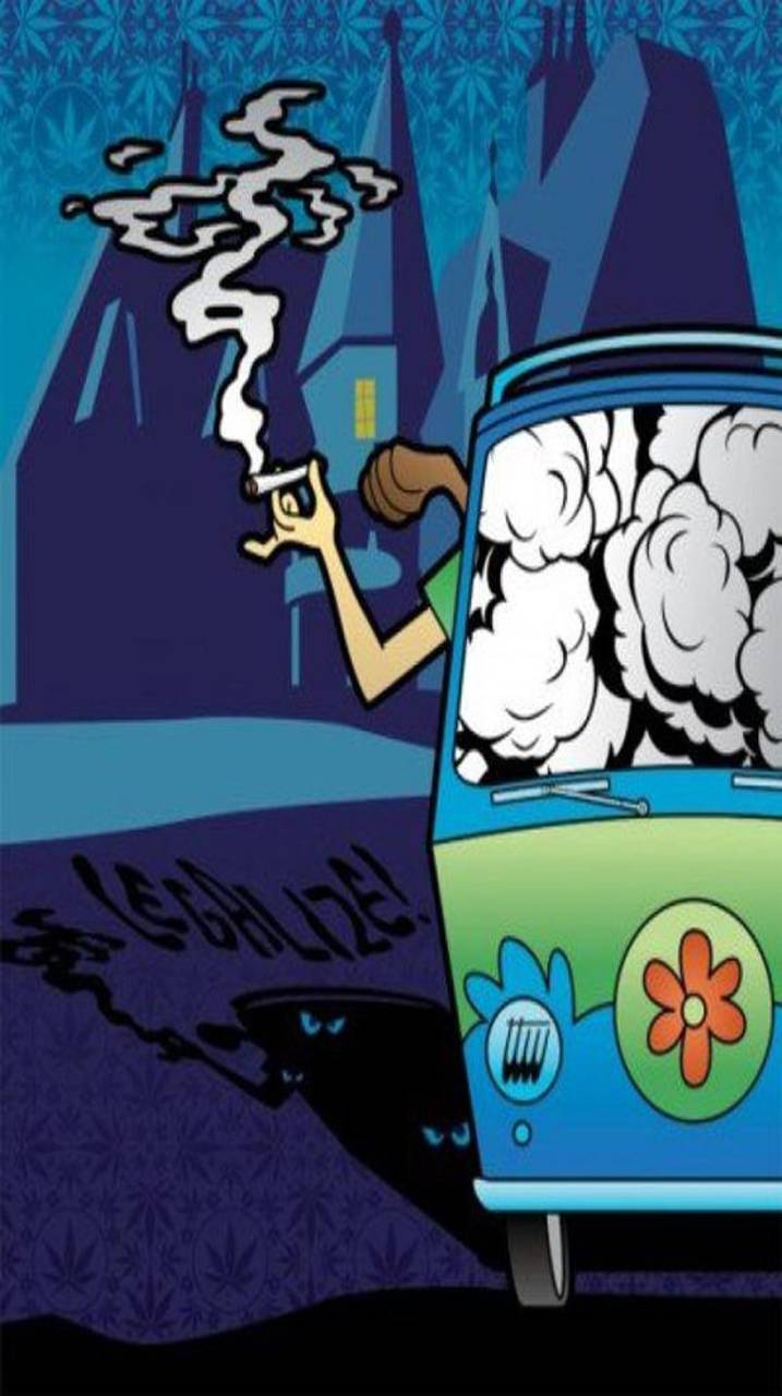 Scooby Doo Smoke Trippy Stoner Wallpaper Iphone Lawofallabove Abigel
