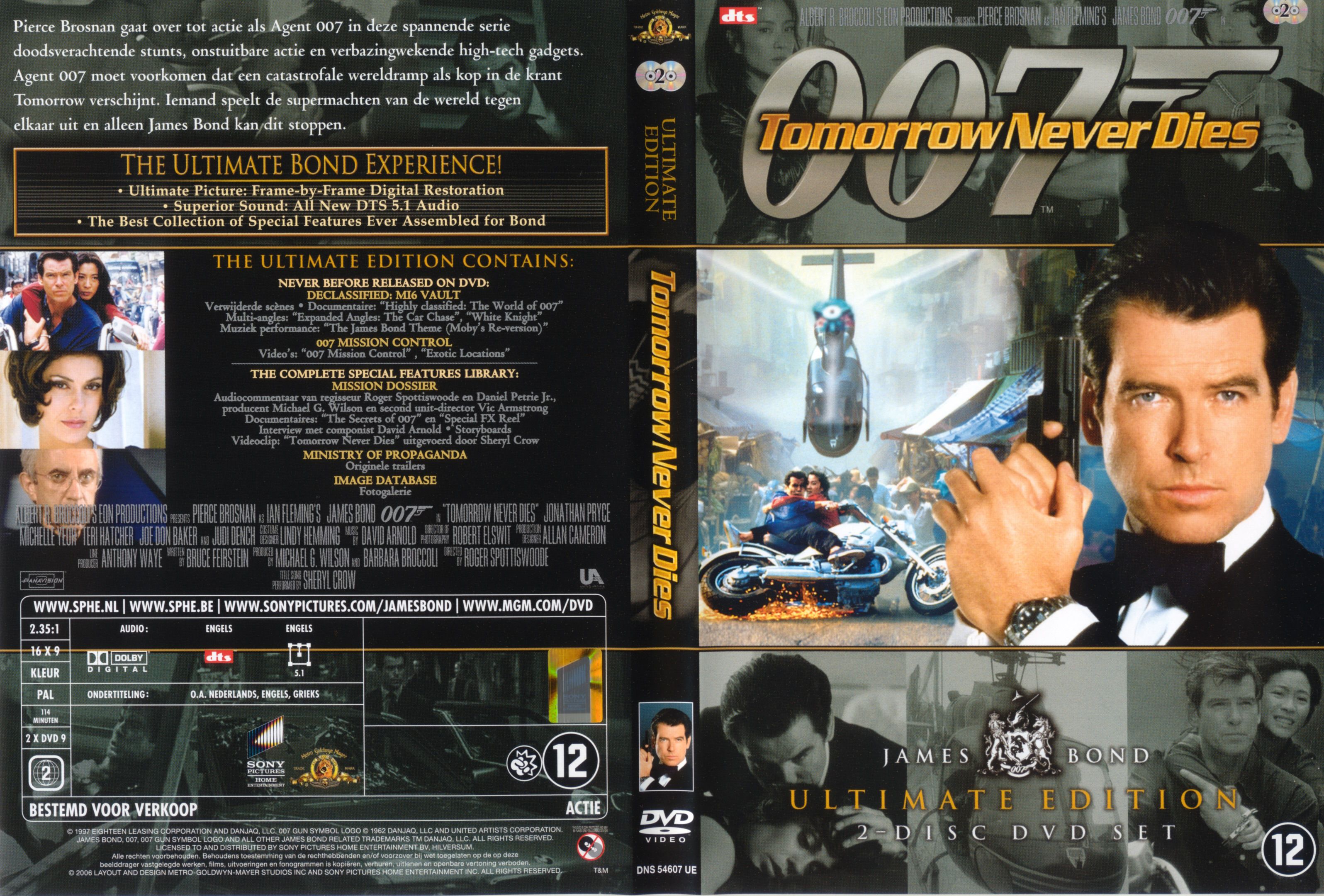 COVERS.BOX.SK ::: James Bond, Tomorrow Never Dies (Ultimate Edition) quality DVD / Blueray / Movie