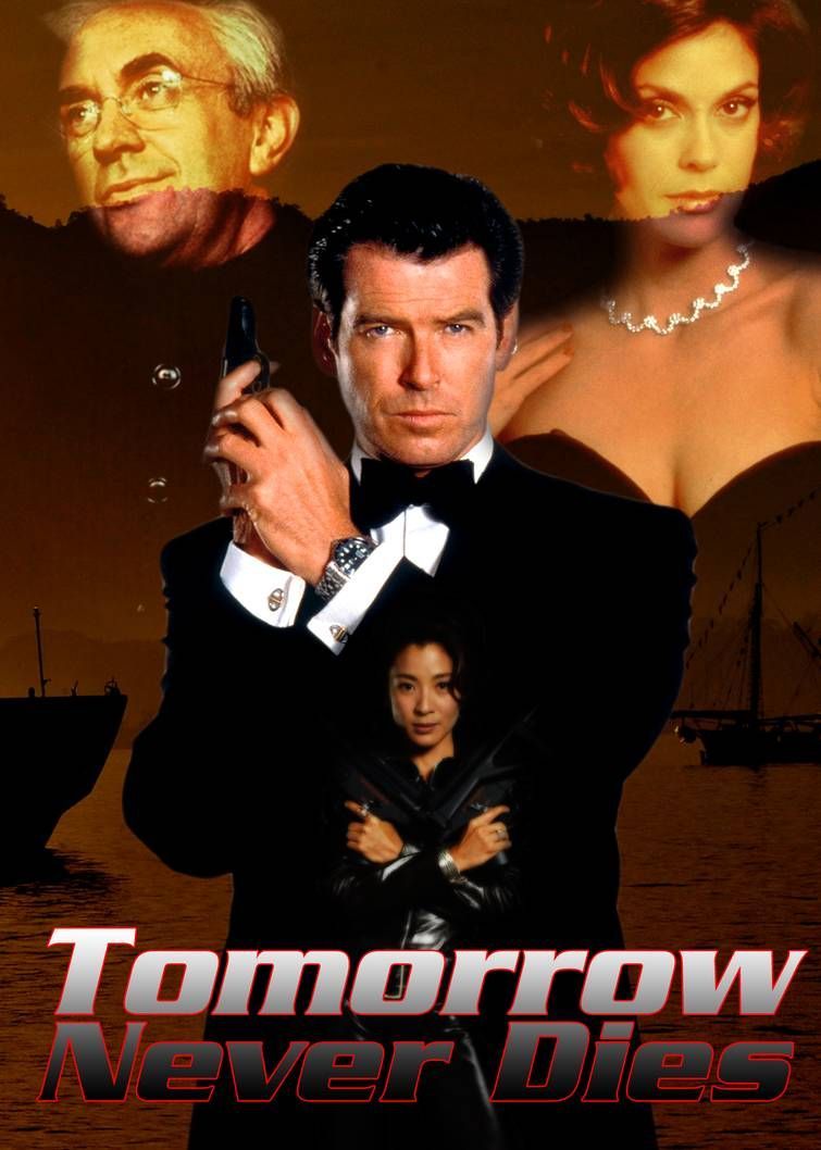 Tomorrow Never Dies Poster. James bond movie posters, James bond movies, James bond