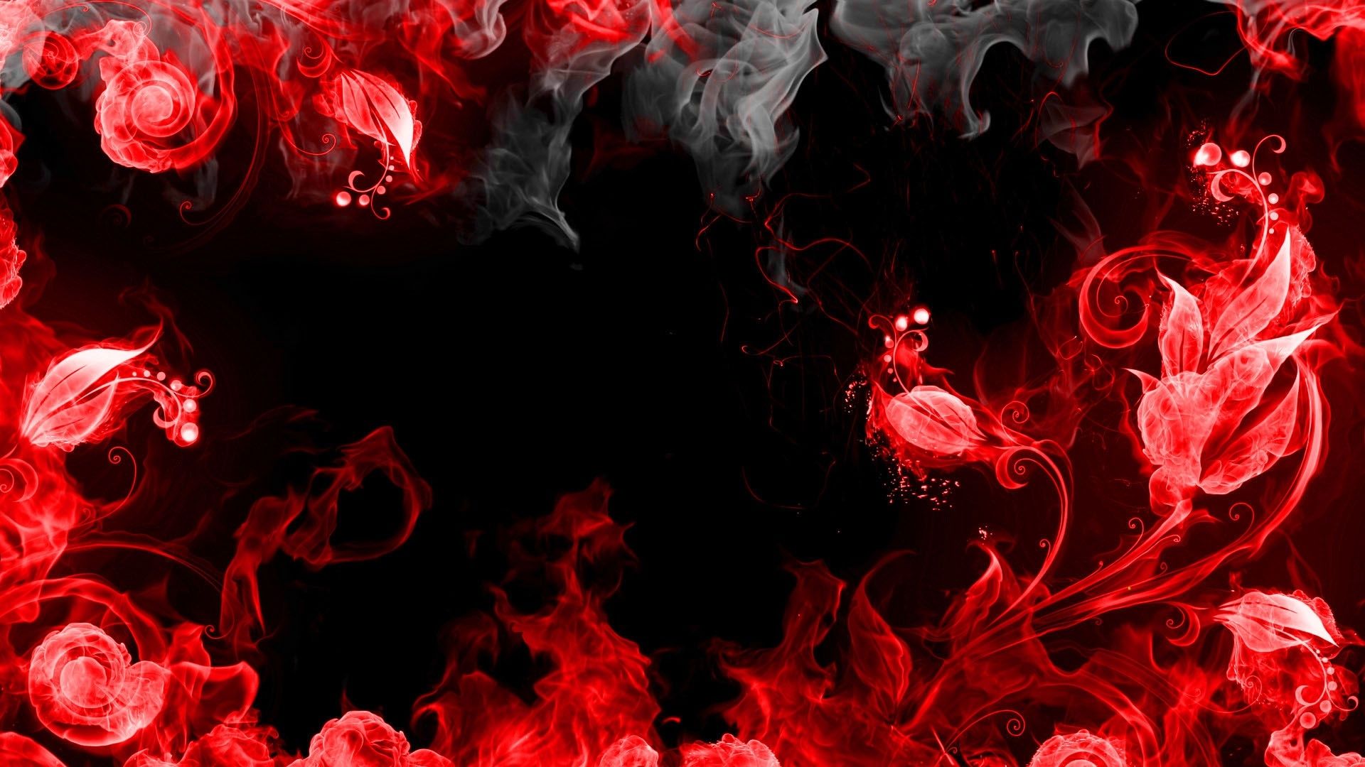 Cool Red And Black Smoke Background HD Wallpaper