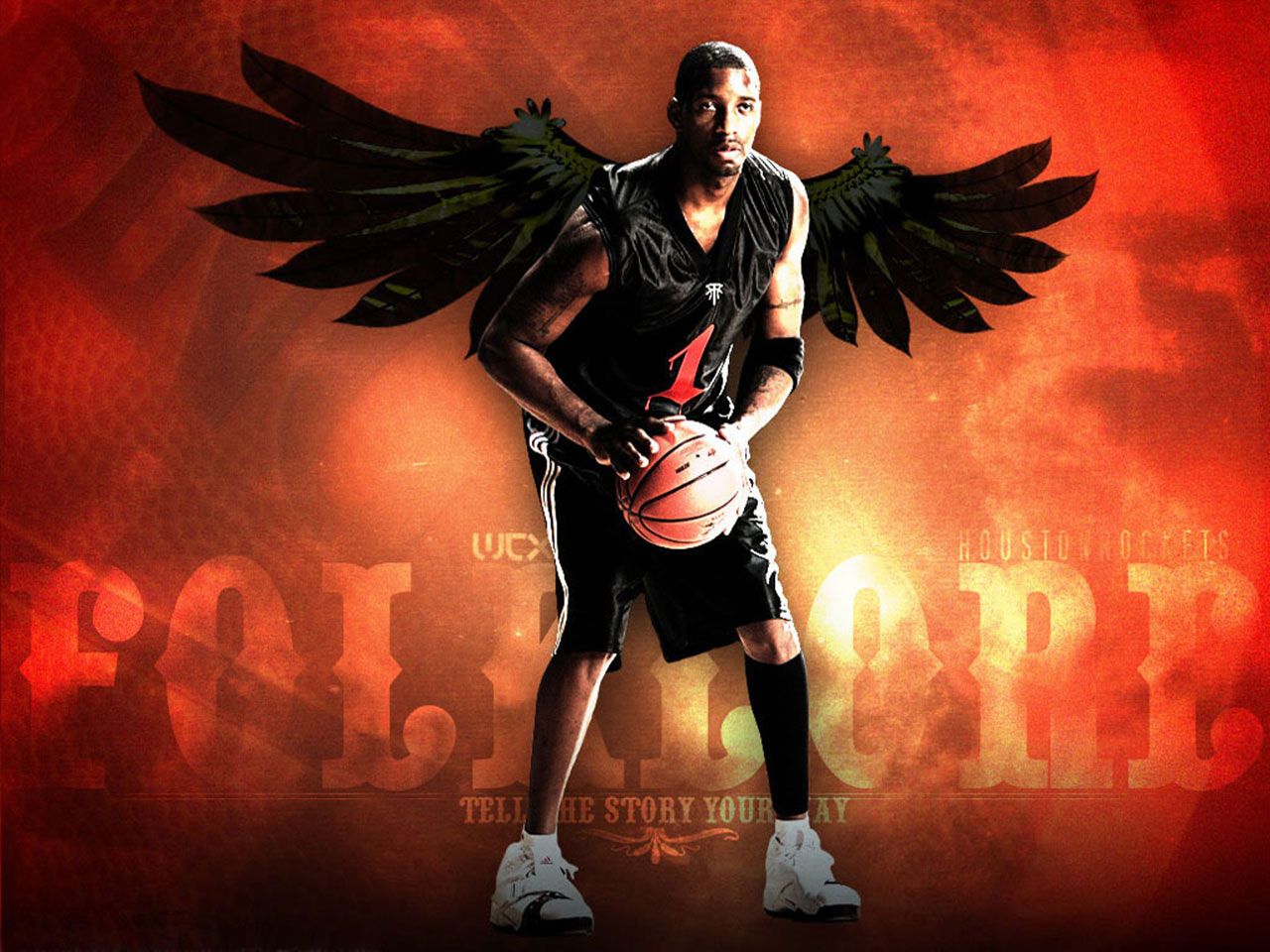 Kobe Bryant With Angel Wings HD Wallpaper