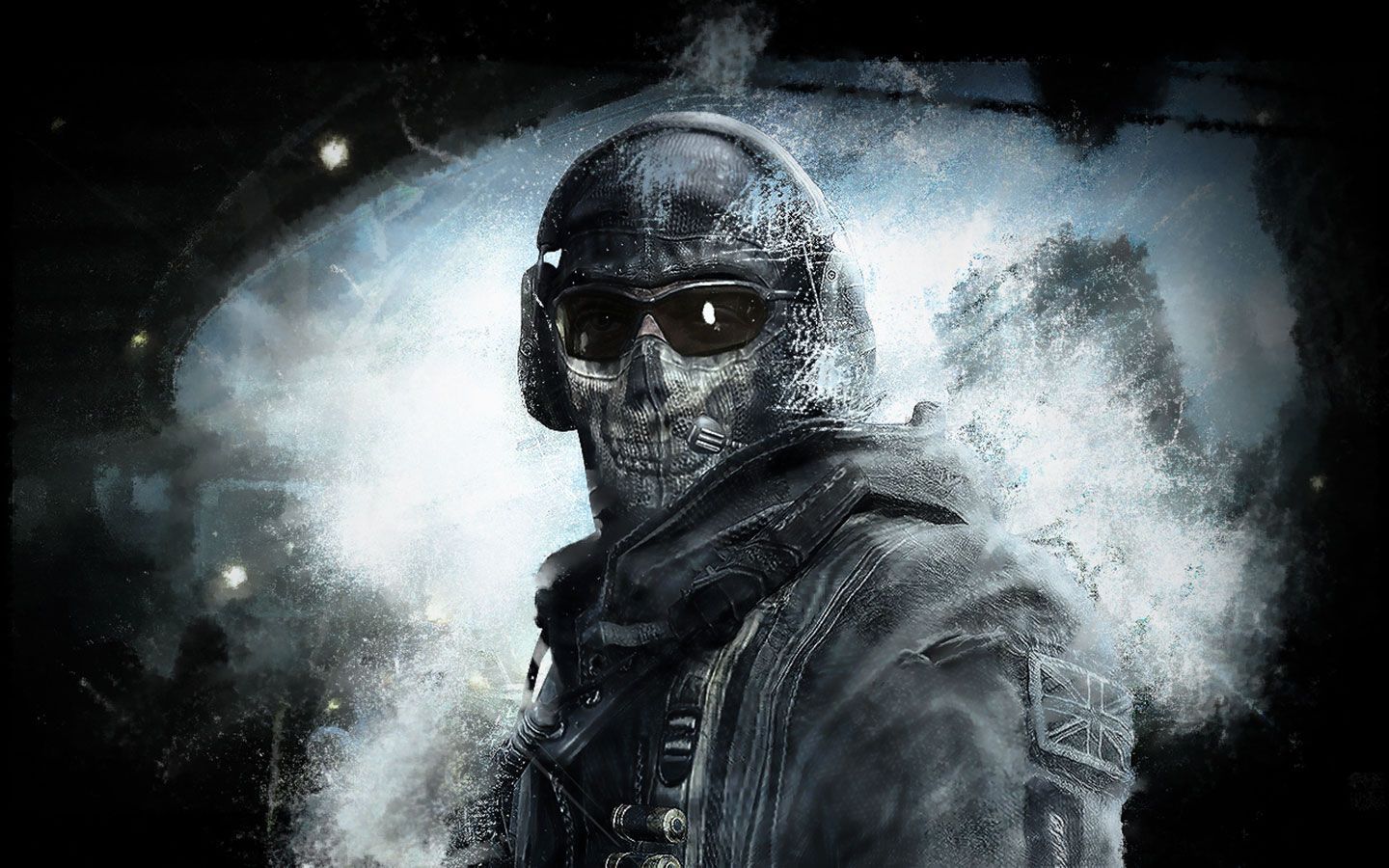 Call of Duty: Modern Warfare 2 - Ghost de perto 4K baixar papel de parede