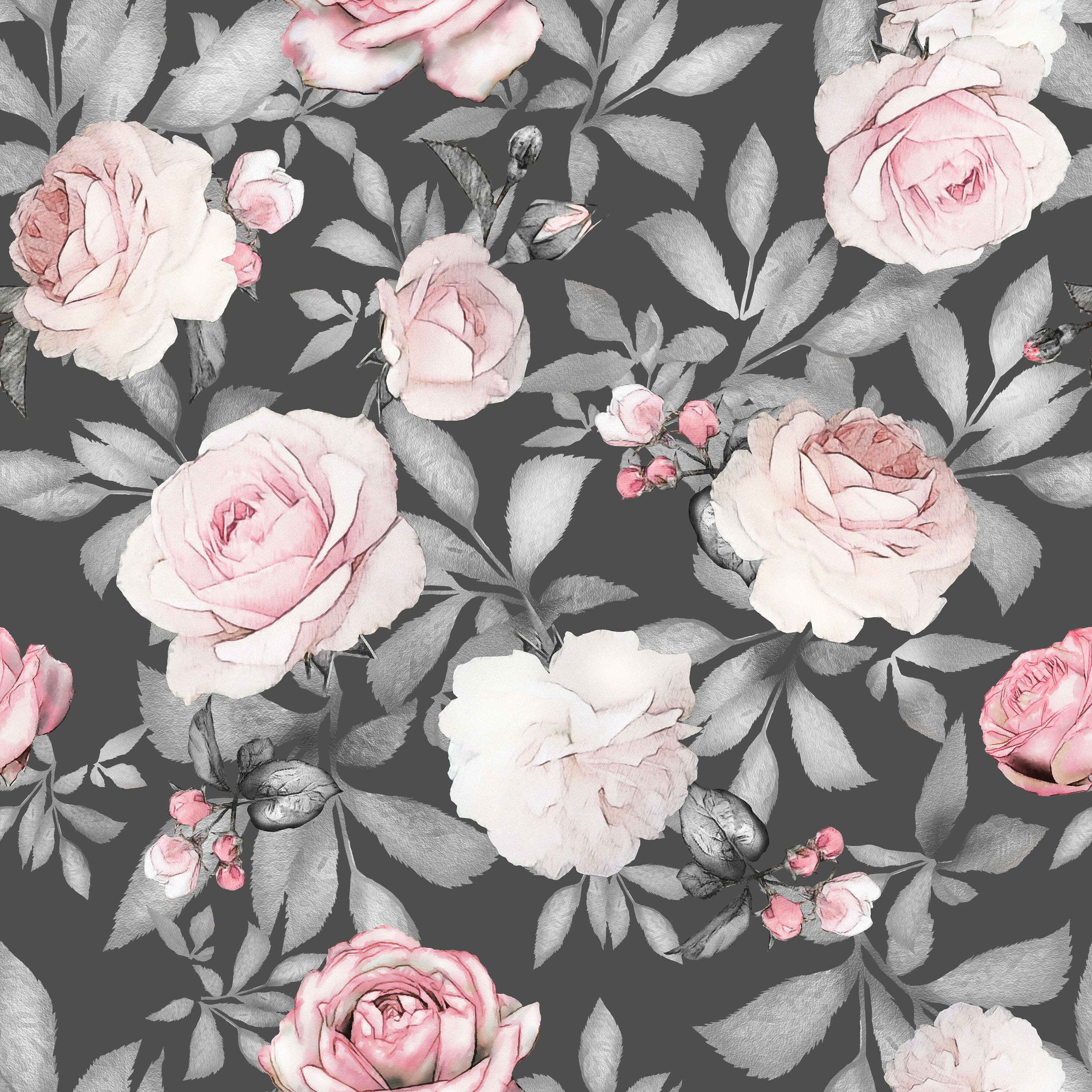 Bungalow Rose Mccall Removable Watercolor Seamless Flowers 10' L x 120 W Peel and Stick Wallpaper Roll & Reviews