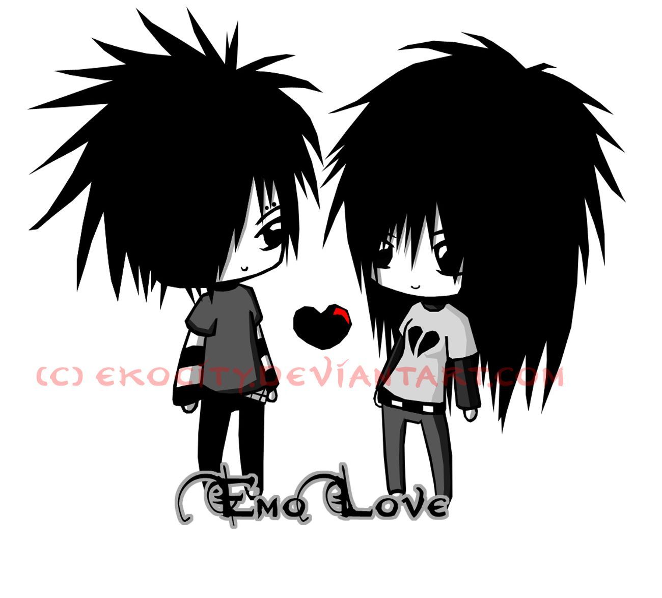 Download Free Wallpaper: Emo love. Emo love, Emo wallpaper, Emo art