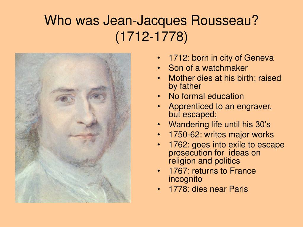 PPT Jacques Rousseau: Lecture 1 PowerPoint Presentation, Free Download