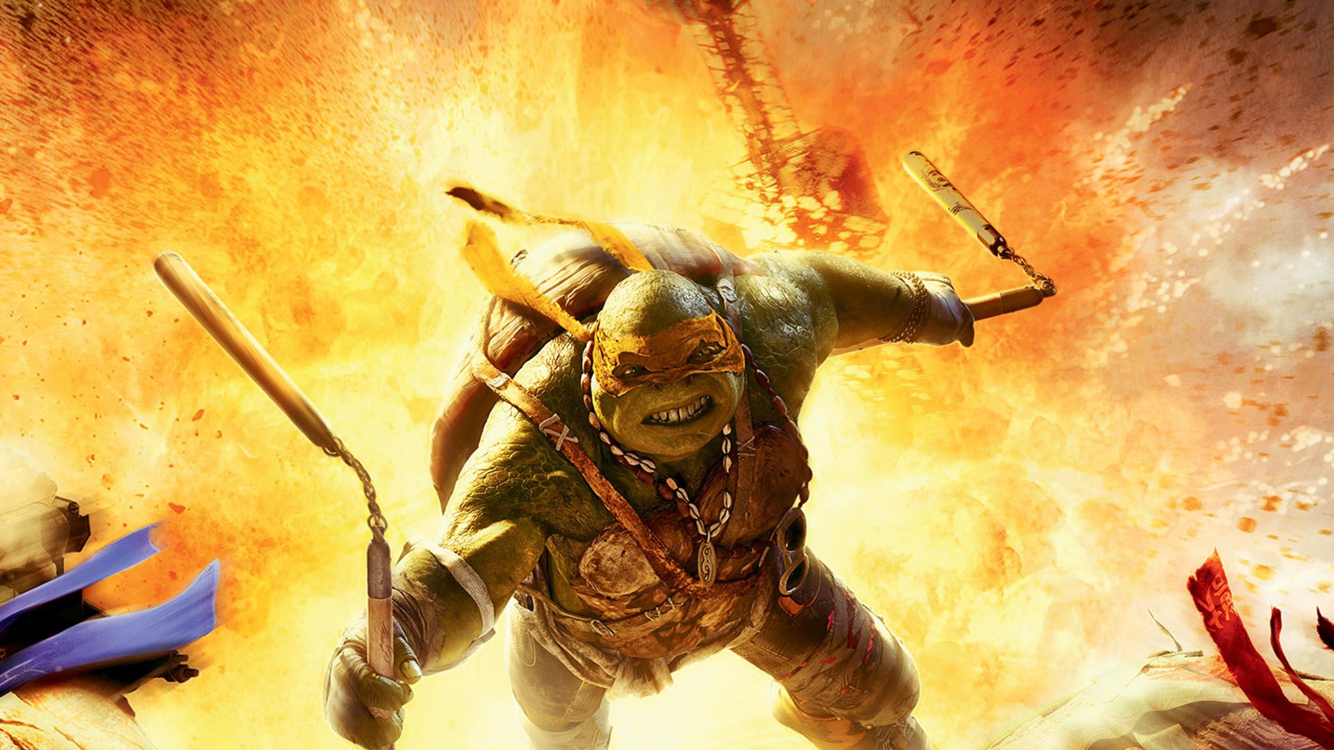 Teenage Mutant Ninja Turtles Explosions HD Wallpaper
