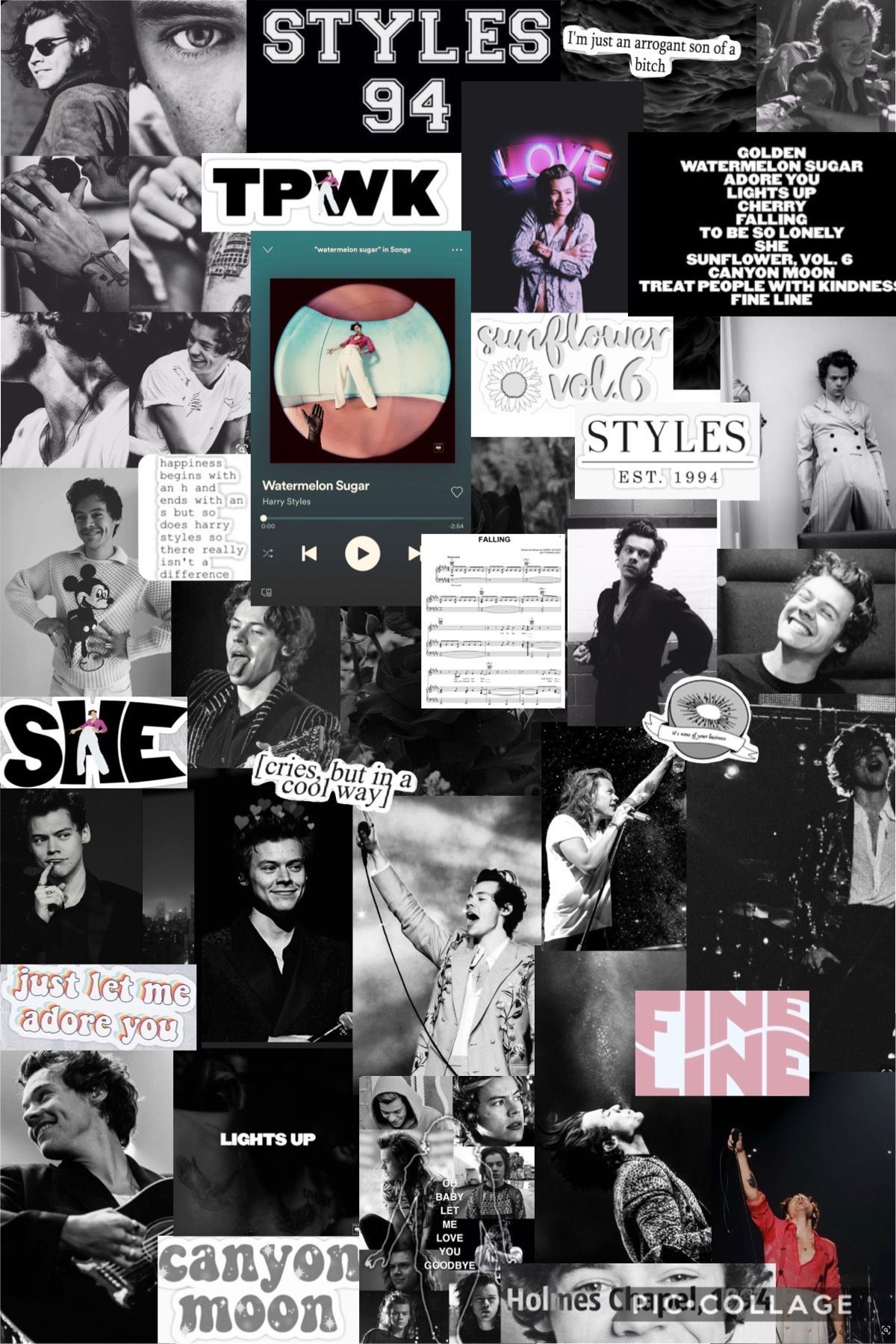 Harry Styles Collage Wallpapers Wallpaper Cave