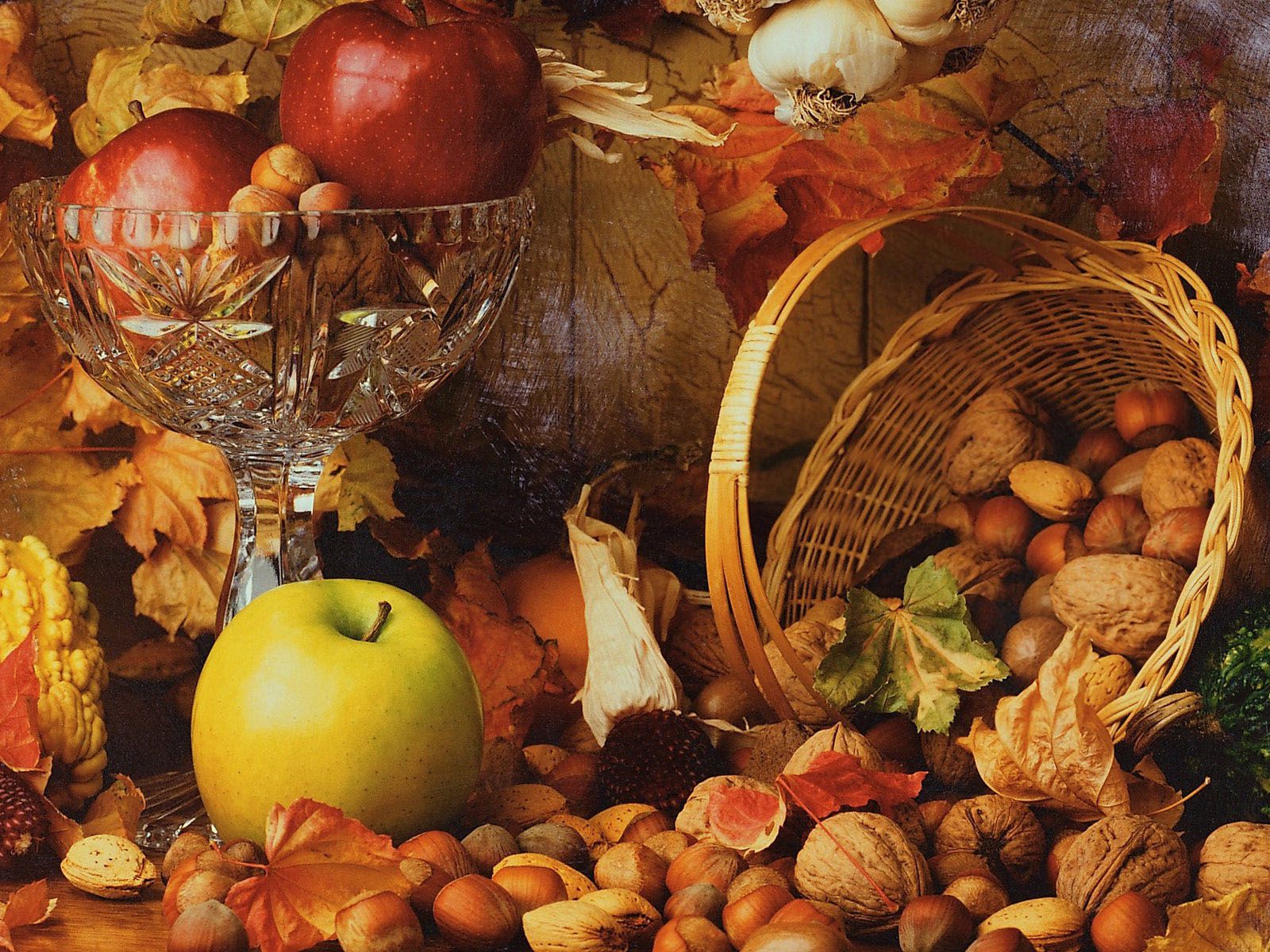 Harvest In Autumn Wallpaper, Thanksgiving Day Wallpaper