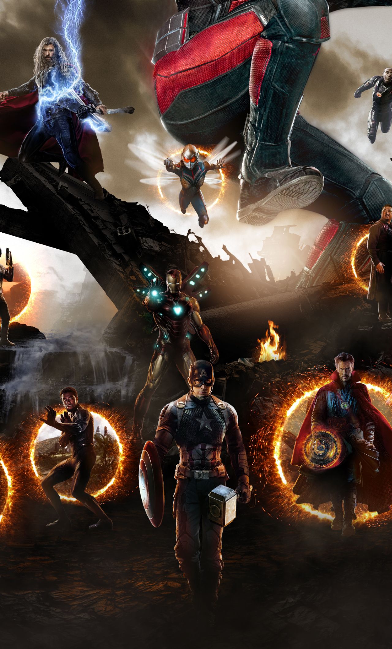 Avengers Endgame War Scene Fanart iPhone 6 plus Wallpaper, HD Movies 4K Wallpaper, Image, Photo and Background