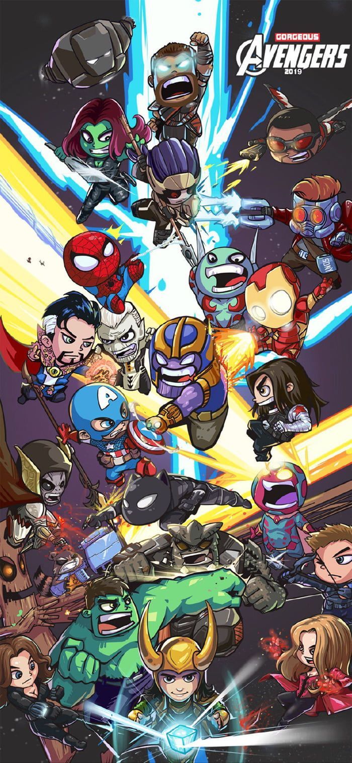 Avengers wallpaper. Marvel comics wallpaper, Avengers wallpaper, Chibi marvel