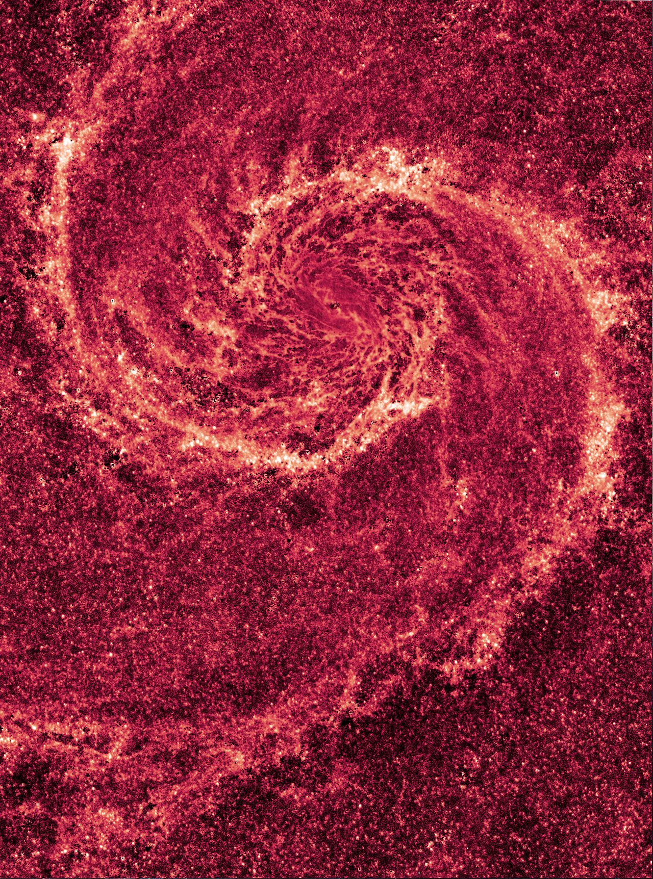 Hubble NICMOS Infrared Image Of M51