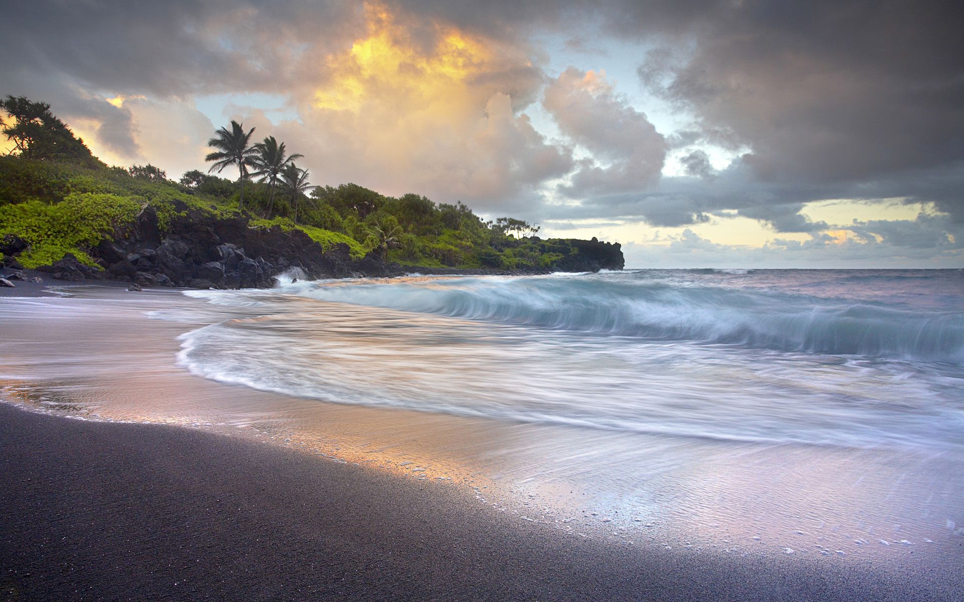 Free download onto Waianapanapa black sand beach Hna Maui HQ Wallpaper [1920x1200] for your Desktop, Mobile & Tablet. Explore Black Sand Beach Wallpaper. Free Beach Wallpaper Background, White Sand