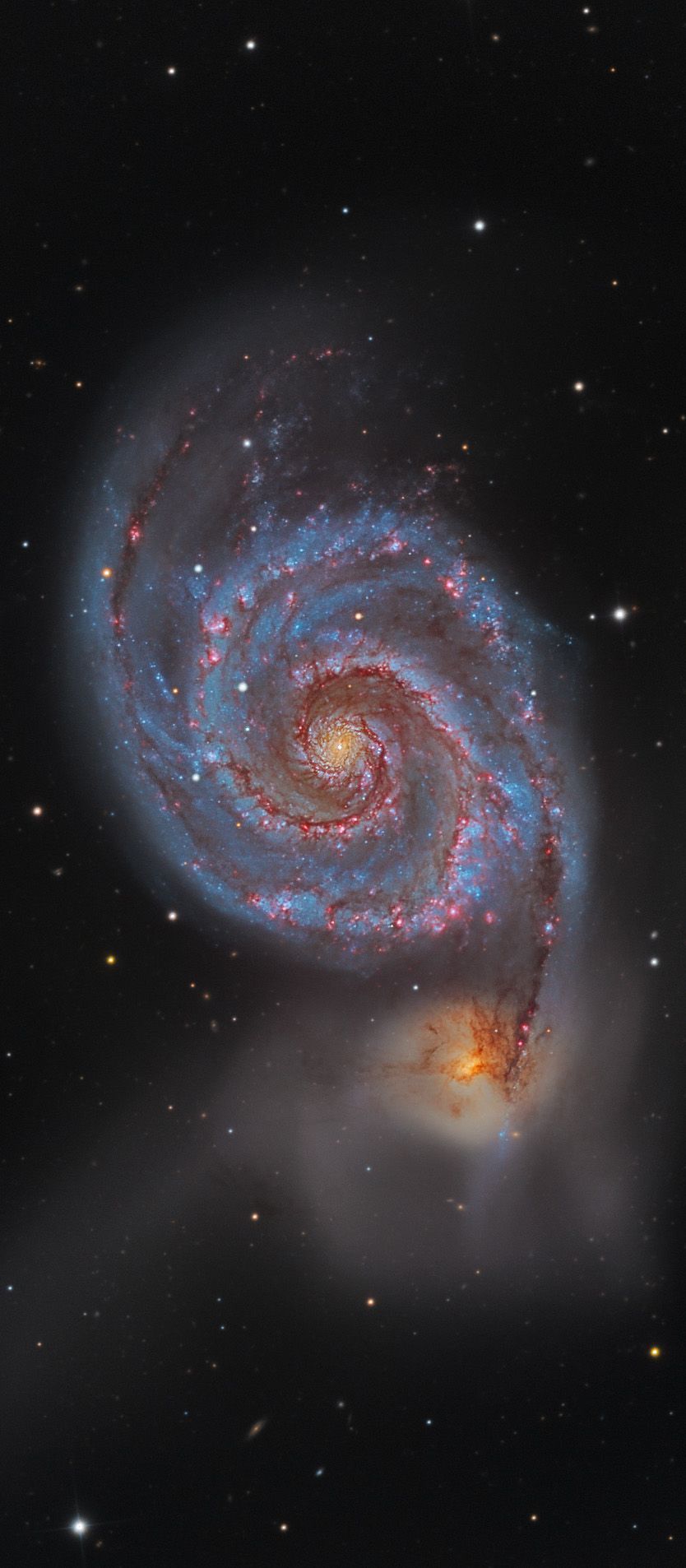 M51 Follow the handle of the Big Dipper away from the dipper's bowl until you get to the handle's last bright. Space and astronomy, Astronomy, Andromeda galaxy