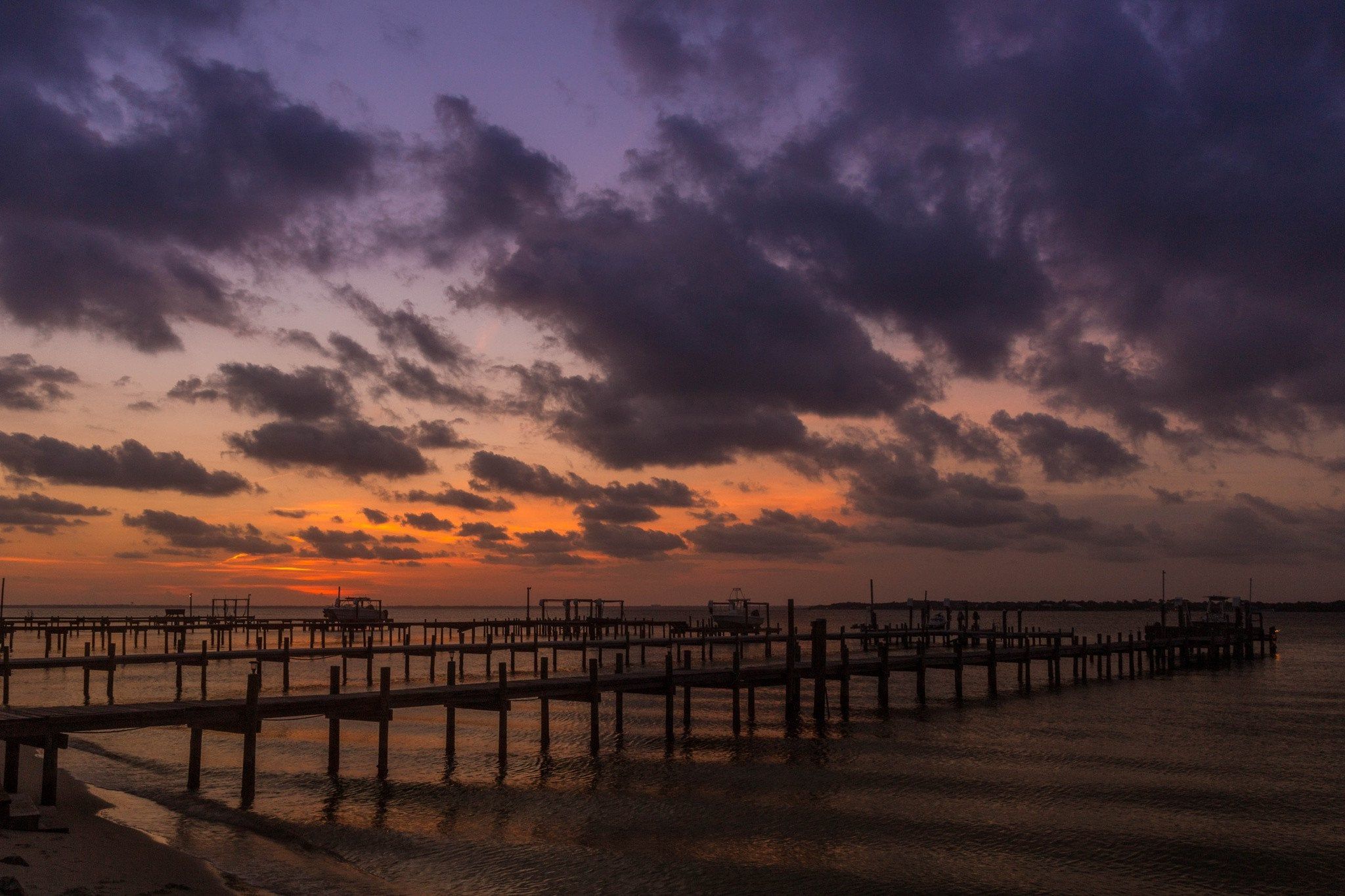 Sunset in Pensacola beach, Florida