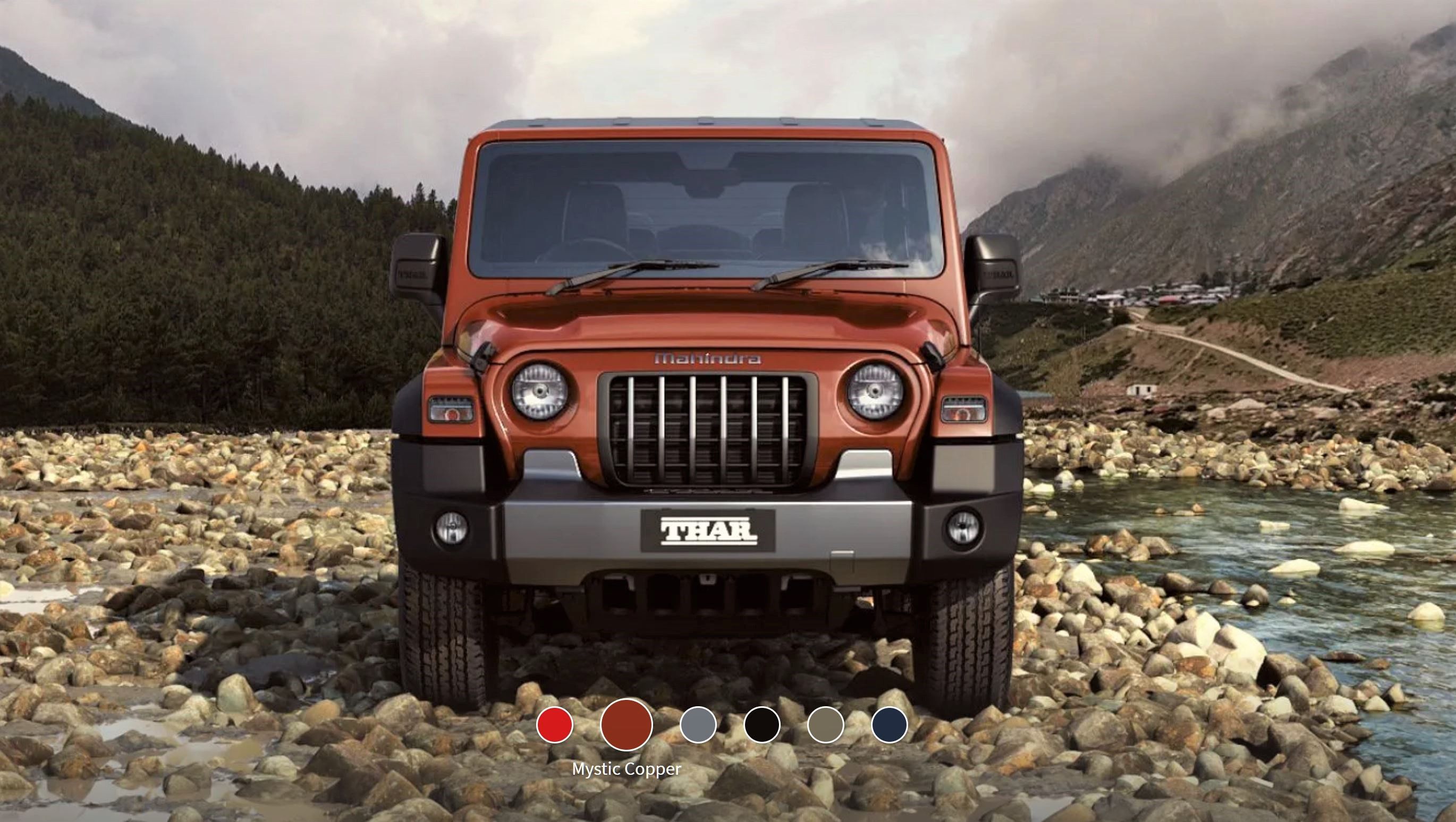 New Mahindra Thar Mystic Copper