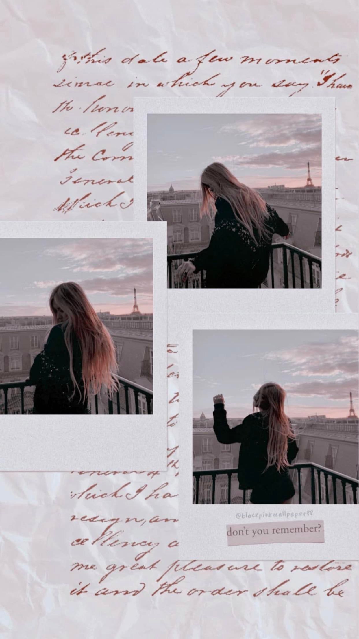 200229: Rosé Wallpaper, thought this was pretty! (via on IG)