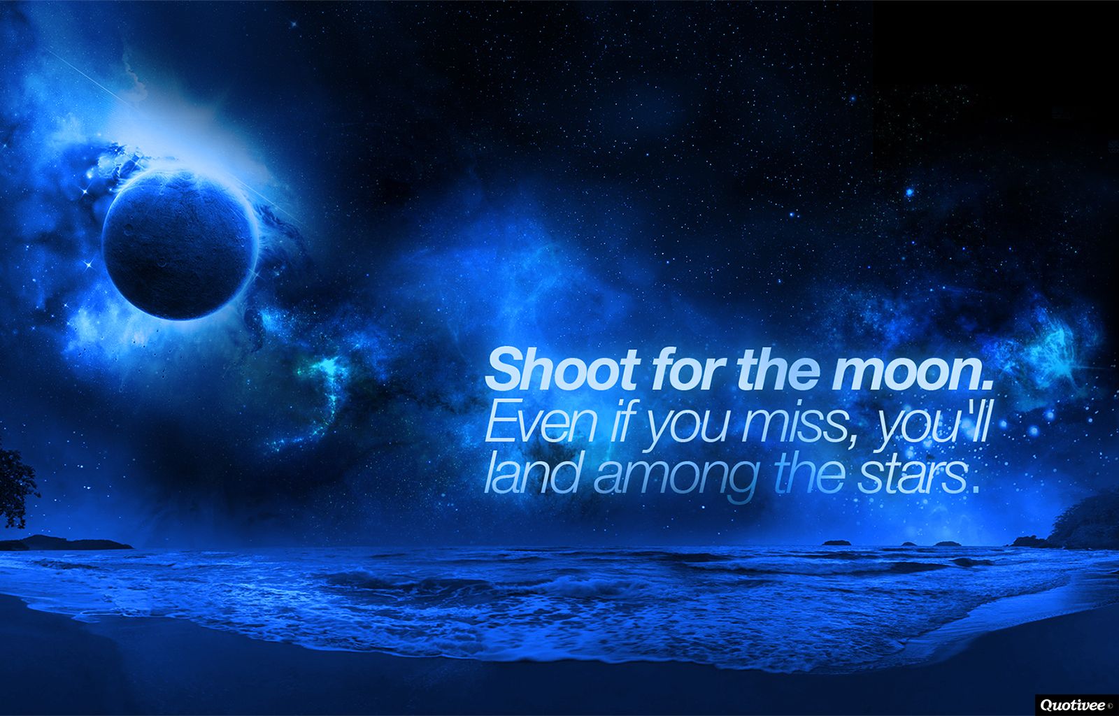 Shoot for the Moon Wallpaper