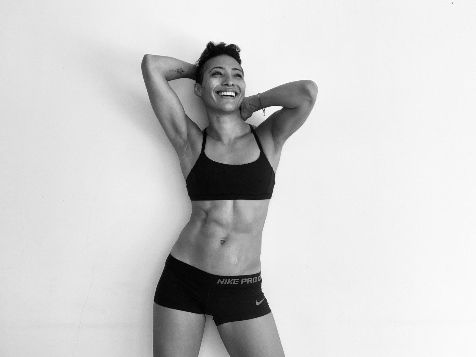 Strictly's Karen Hauer shows off six pack despite gorging on pizza, cheeseburgers and donuts