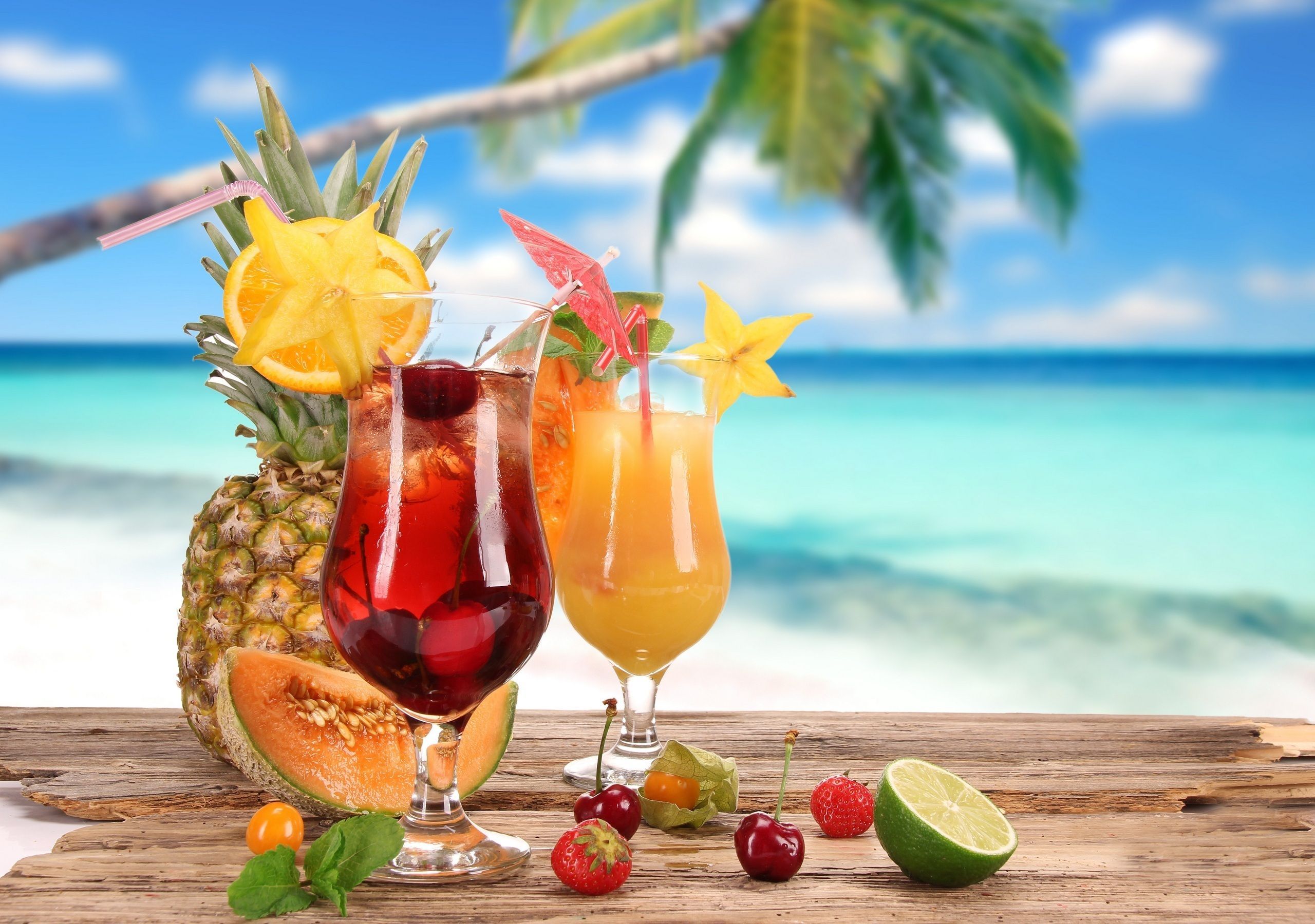 Cocktails Computer Wallpaper, Desktop Background 2560x1800 Id: 277711. Summer juice, Fruity cocktails, Summer drinks