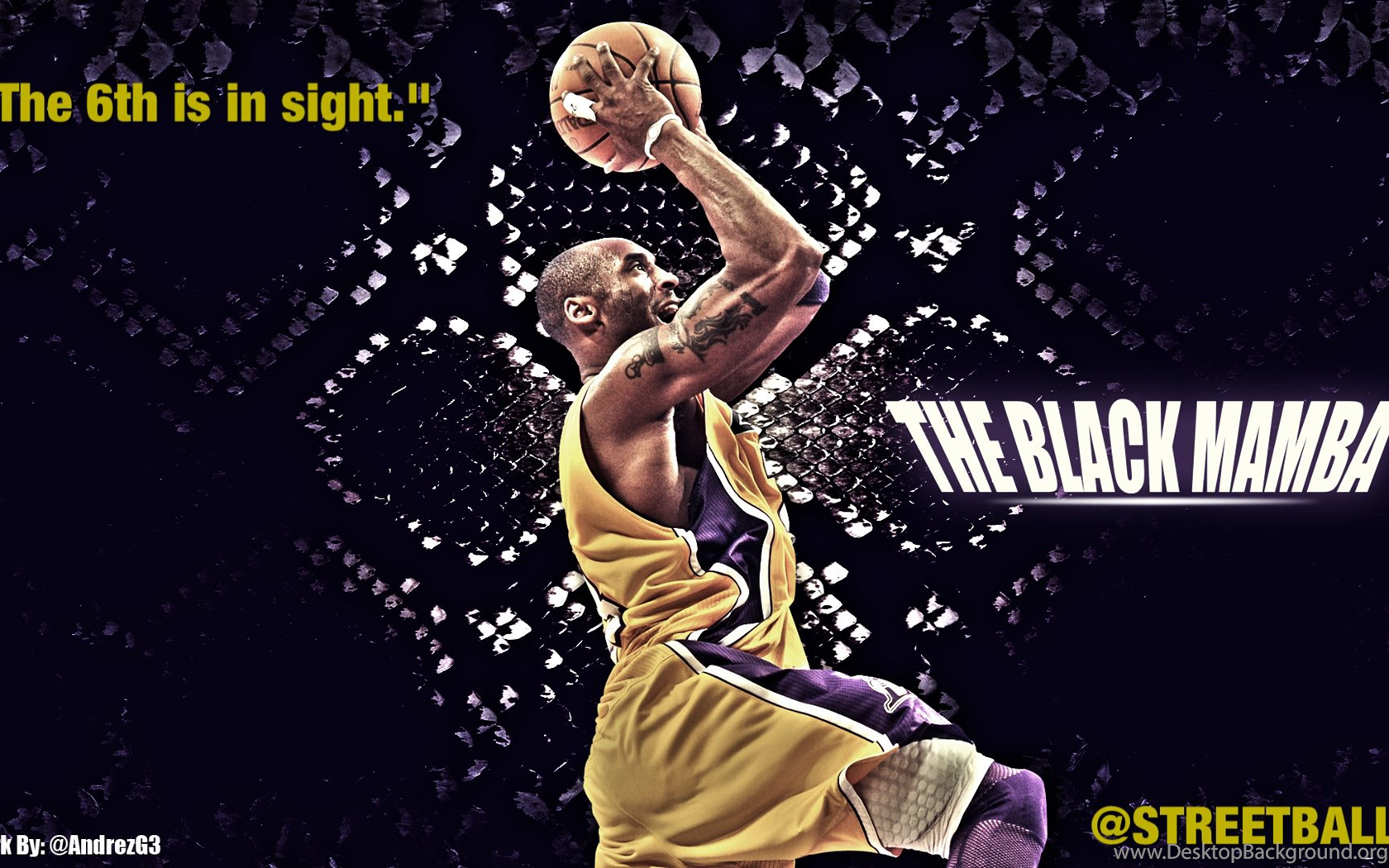 Wallpaper Lakers Kobe Bryant Black Mamba HD Playoffs Streetball. Desktop Background