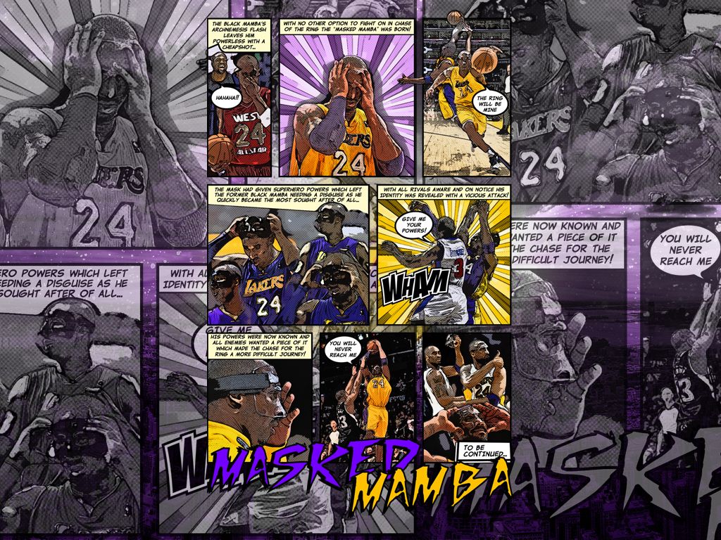 Kobe Bryant the “Masked Mamba” Wallpaper