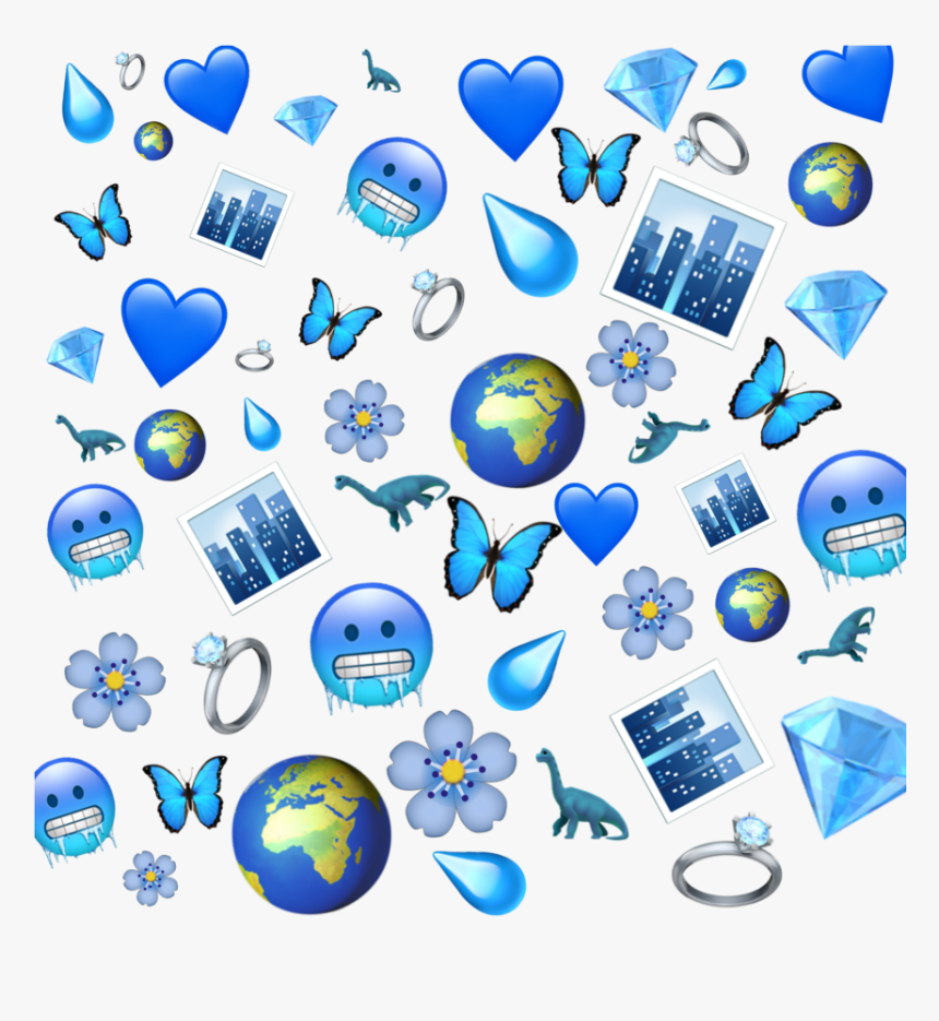 cold #blue #emoji #wallpaper #bluewallpaper #background, Butterfly Emoji Background HD Wallpaper