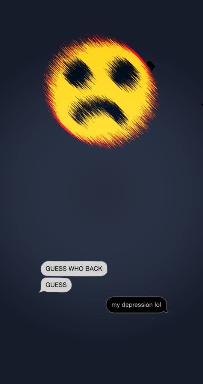 Sad Depression Broken Heart Emoji Wallpaper